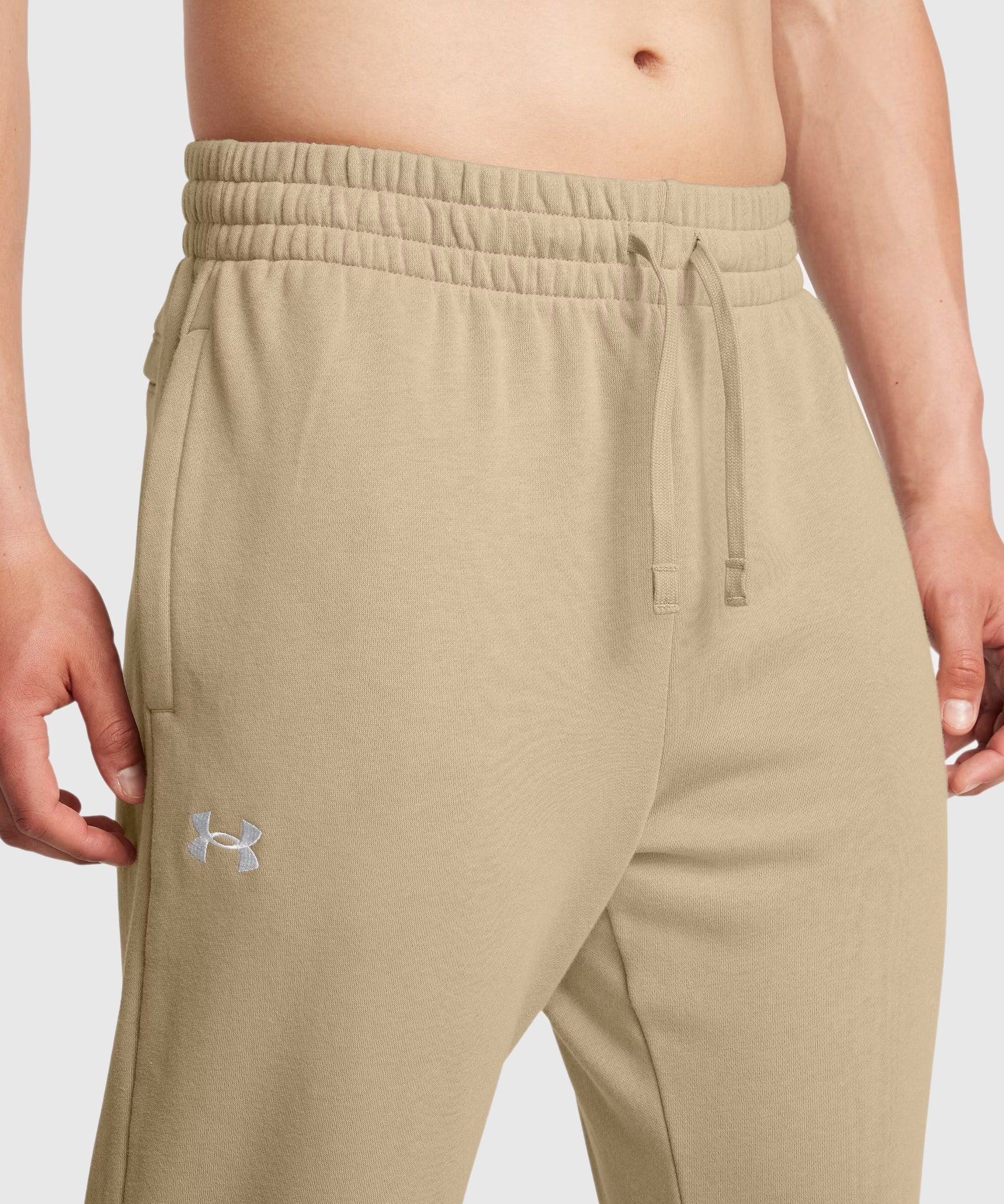 Pantalon De Jogging Under Armour Ua Rival - Beige - Image 5
