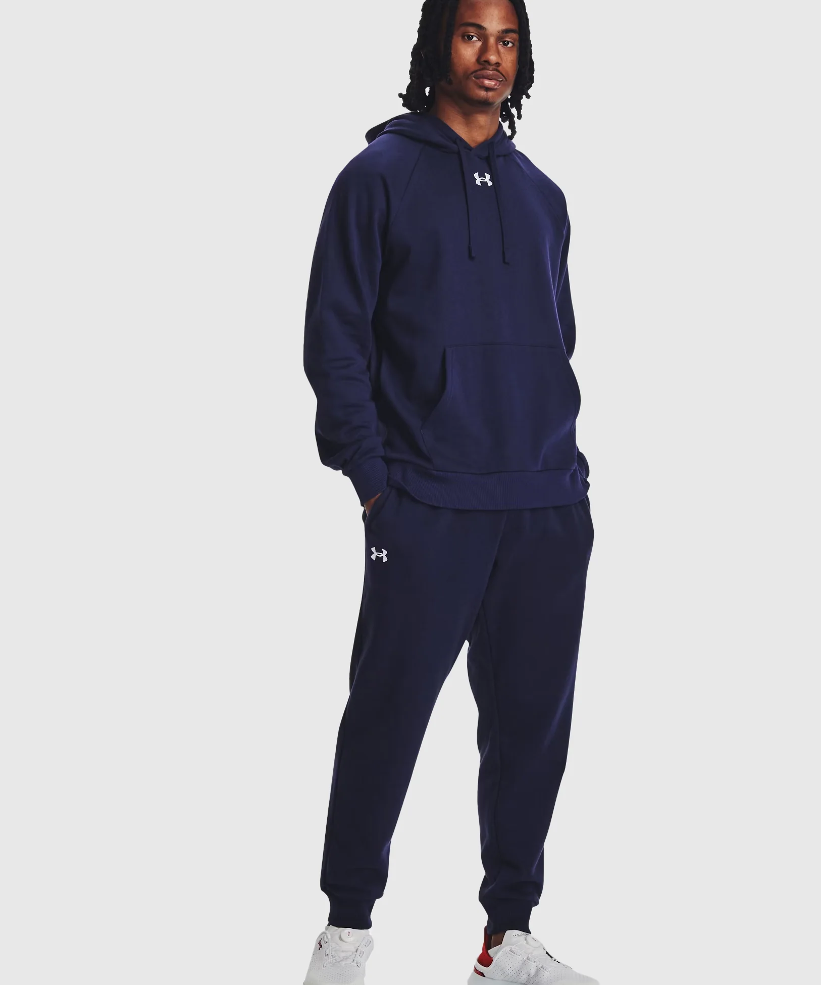 Pantalon De Jogging Under Armour Ua Rival - Bleu Marine - Image 3