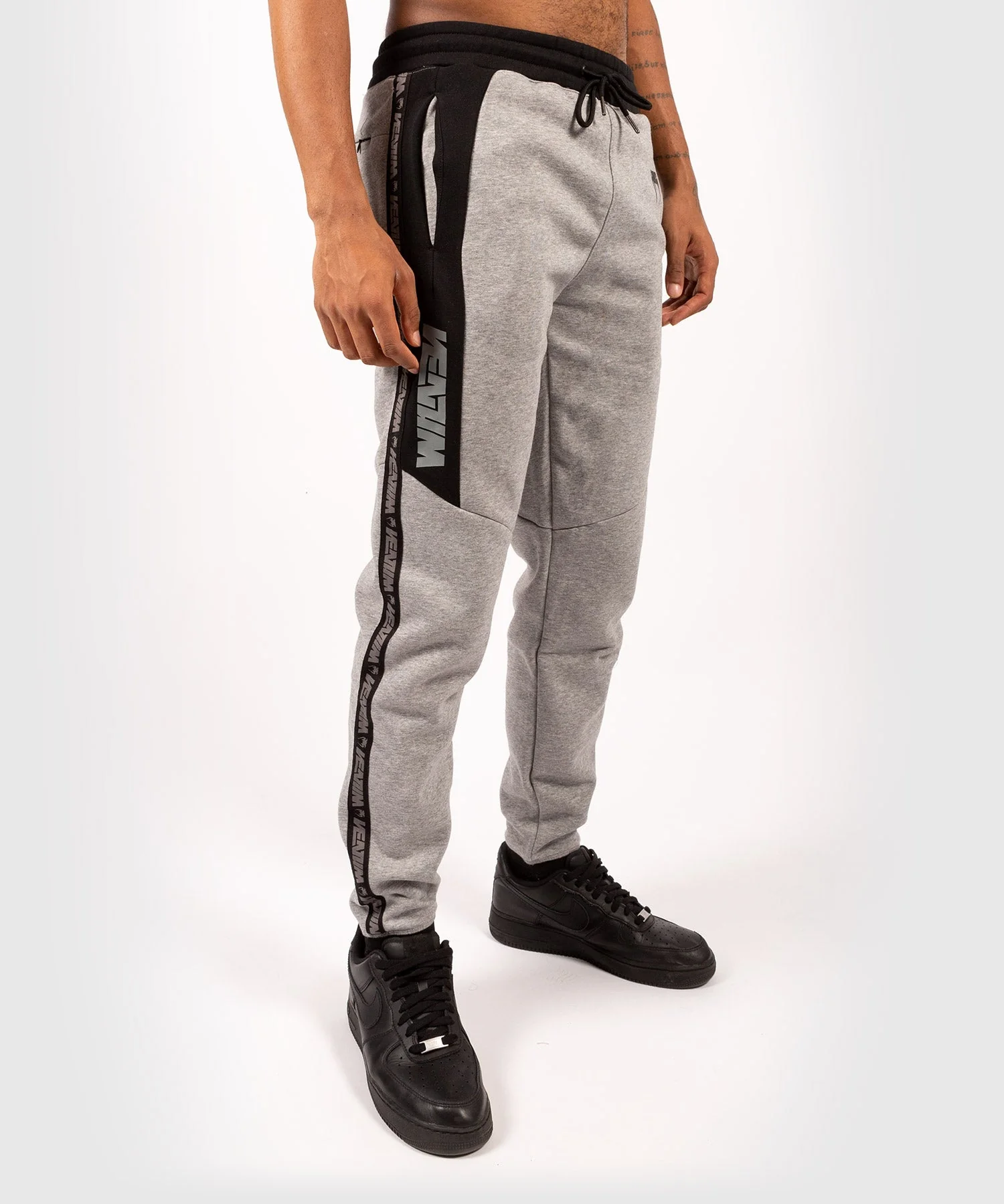 Pantalon de Jogging Venum Connect - Noir/Gris Chiné - Image 4