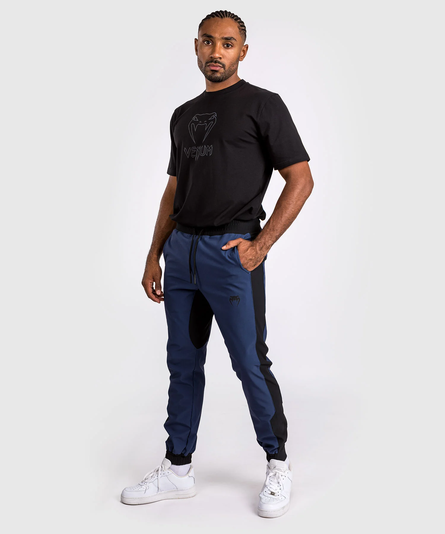 Pantalon de jogging Venum Laser 3.0 - Noir/Bleu - Image 3