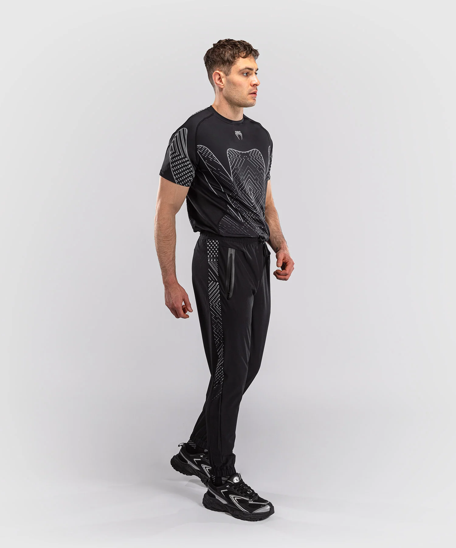 Pantalon de Jogging Venum Midnight Fury – Noir/Gris/Argent - Image 2