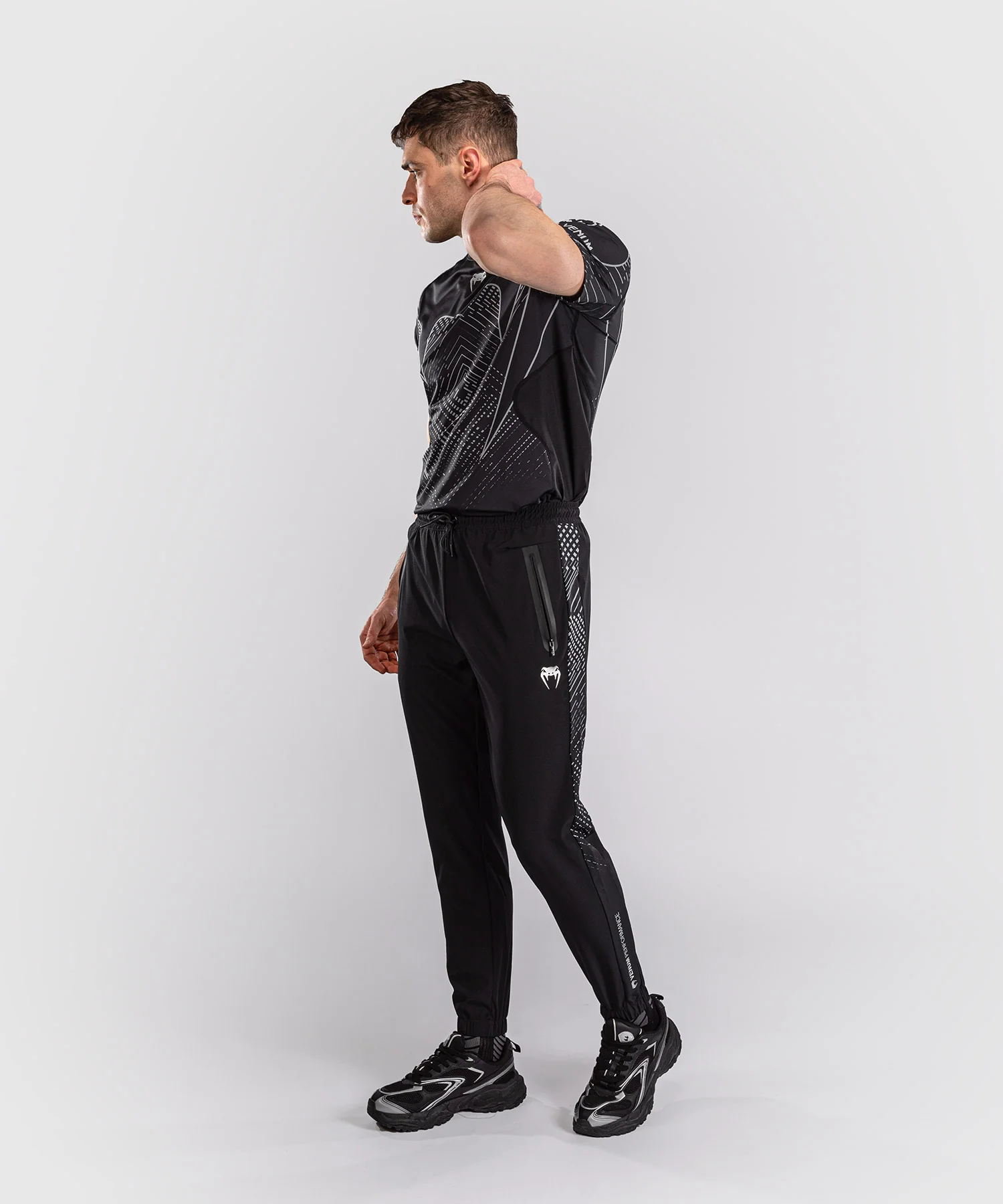 Pantalon de Jogging Venum Midnight Fury – Noir/Gris/Argent - Image 3
