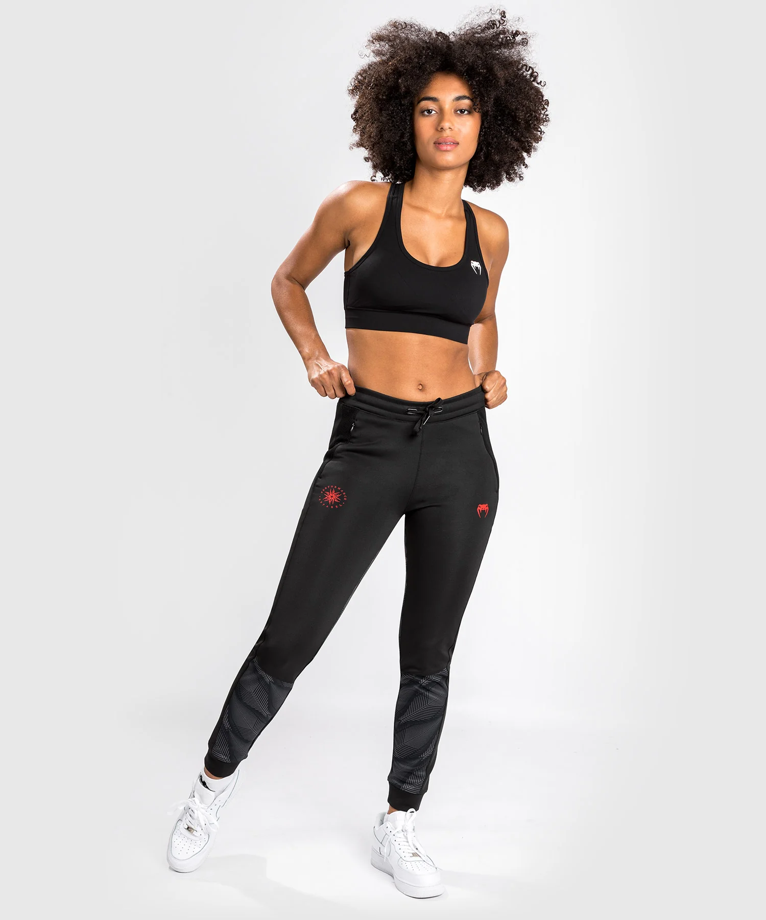 Pantalon de Jogging Venum Phantom - Pour Femmes - Noir/Rouge - Image 2