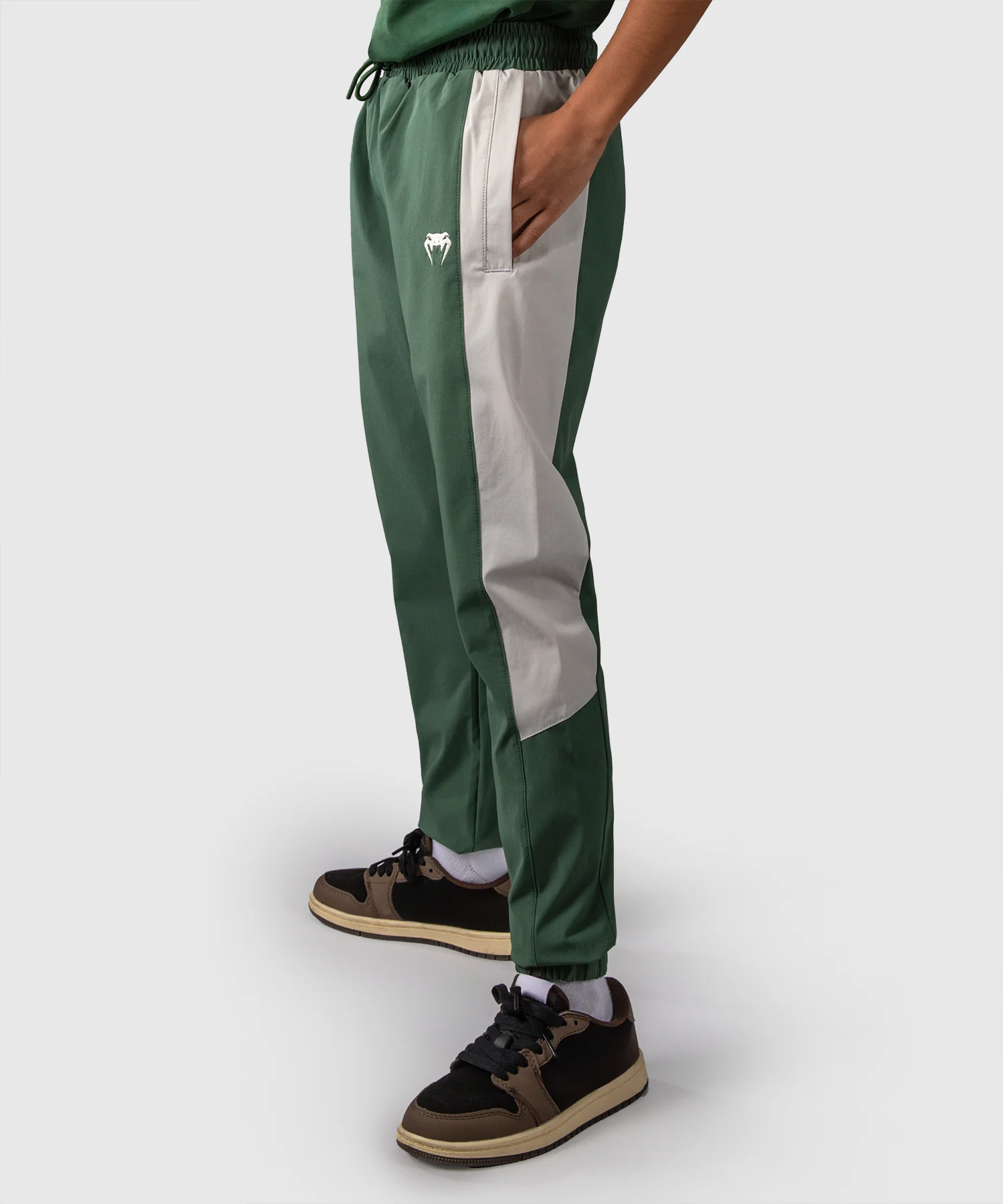Pantalon de Jogging Venum Vectra – Vert Forêt/ Blanc Cassé - Image 2