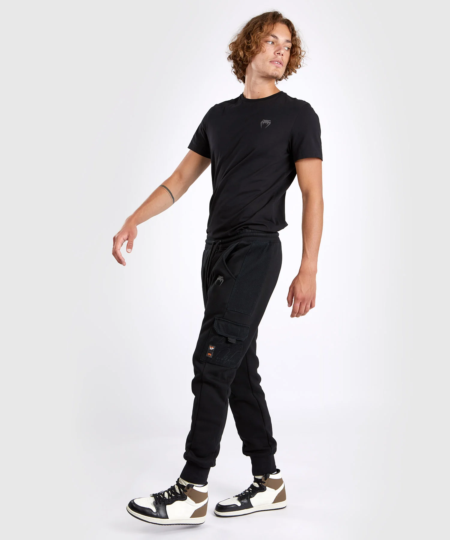 Pantalon de survêtement Venum S47 - Noir/Orange - Image 3