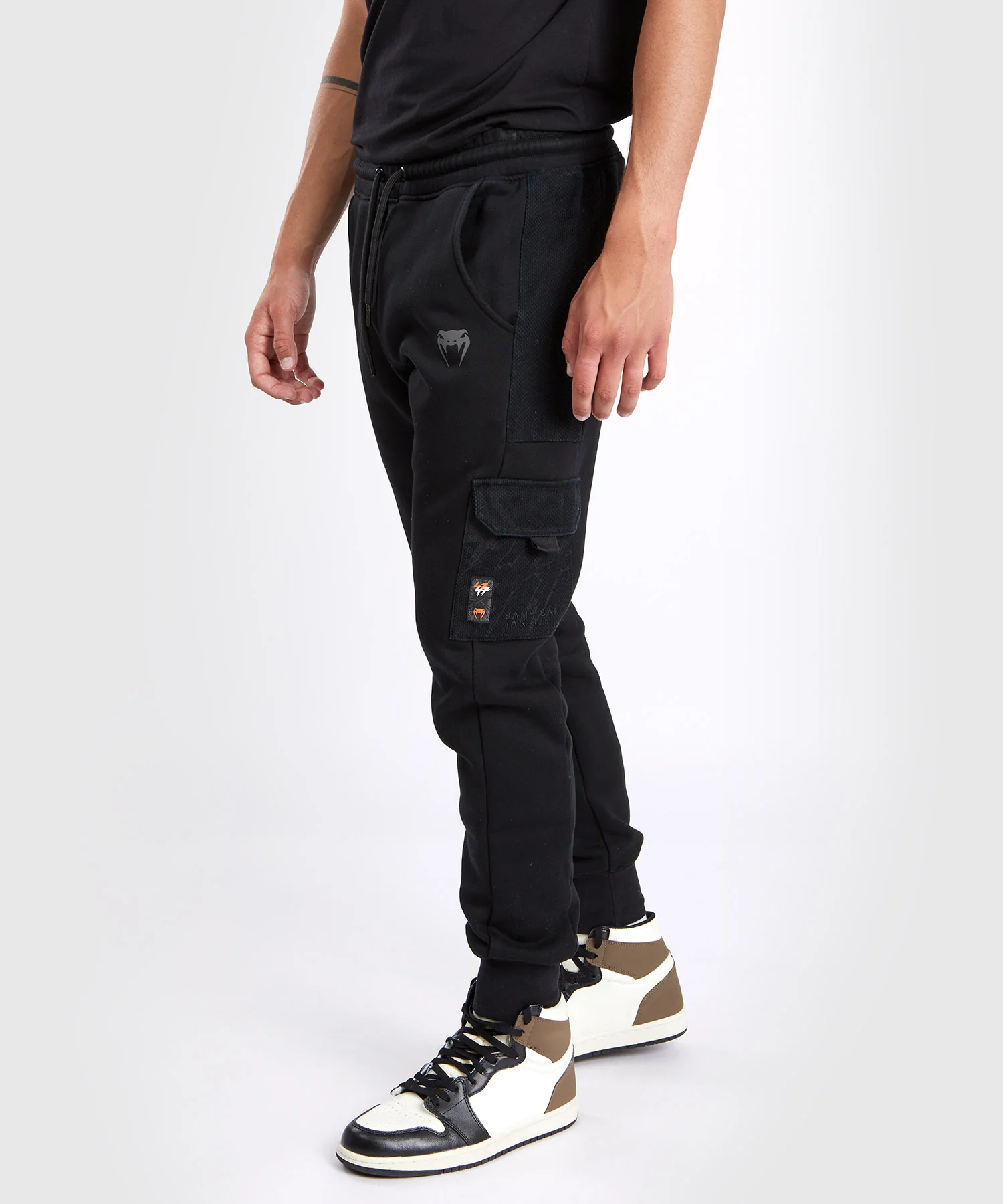 Pantalon de survêtement Venum S47 - Noir/Orange - Image 4