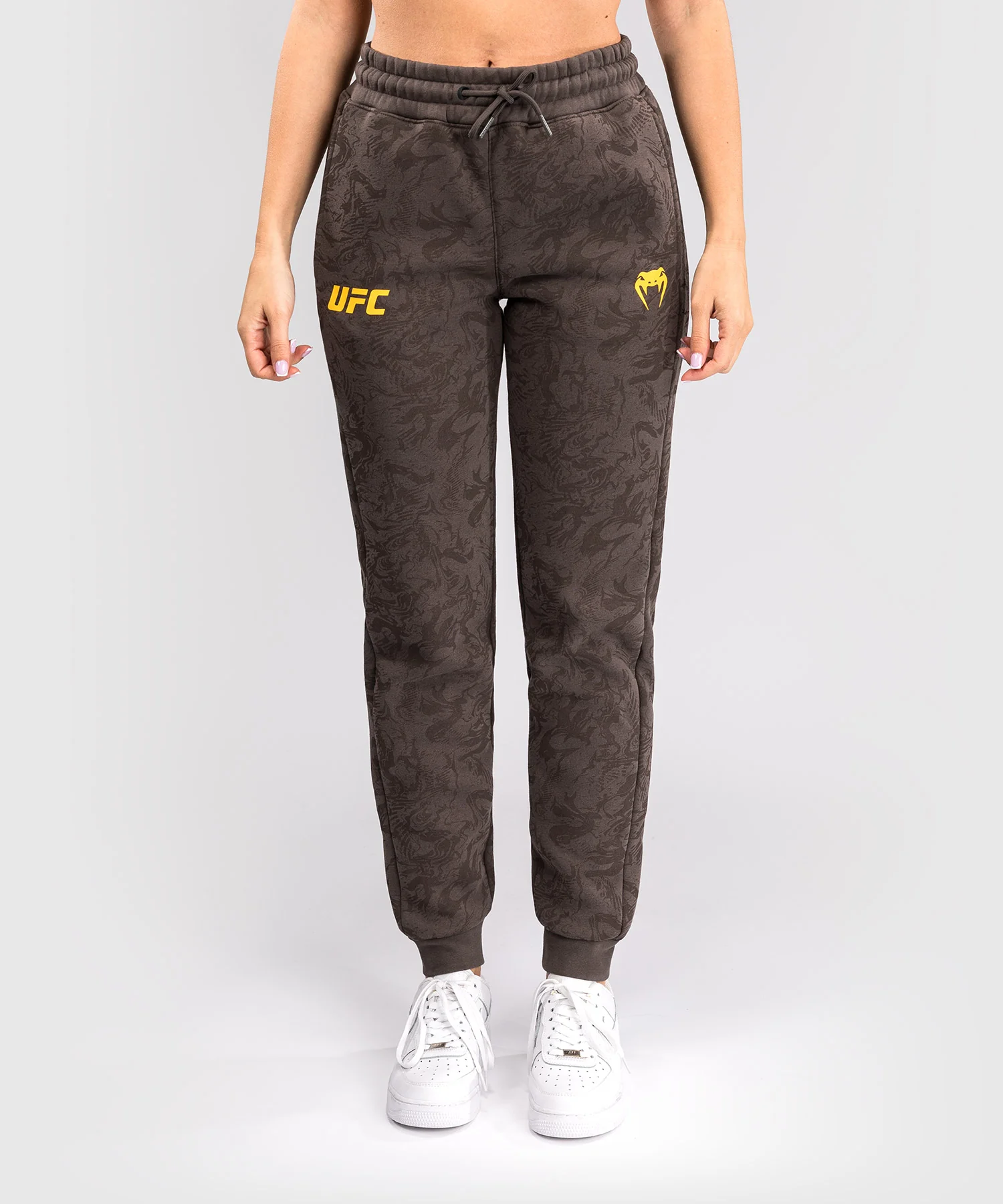 Pantalon en Coton pour Femmes UFC Fusion by Venum Fight Week - Marron Terrestre