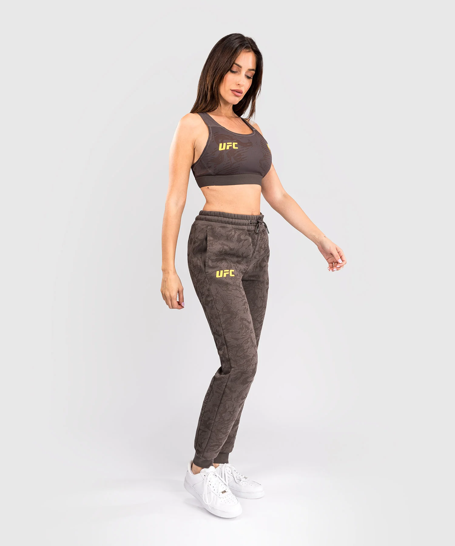 Pantalon en Coton pour Femmes UFC Fusion by Venum Fight Week - Marron Terrestre - Image 6