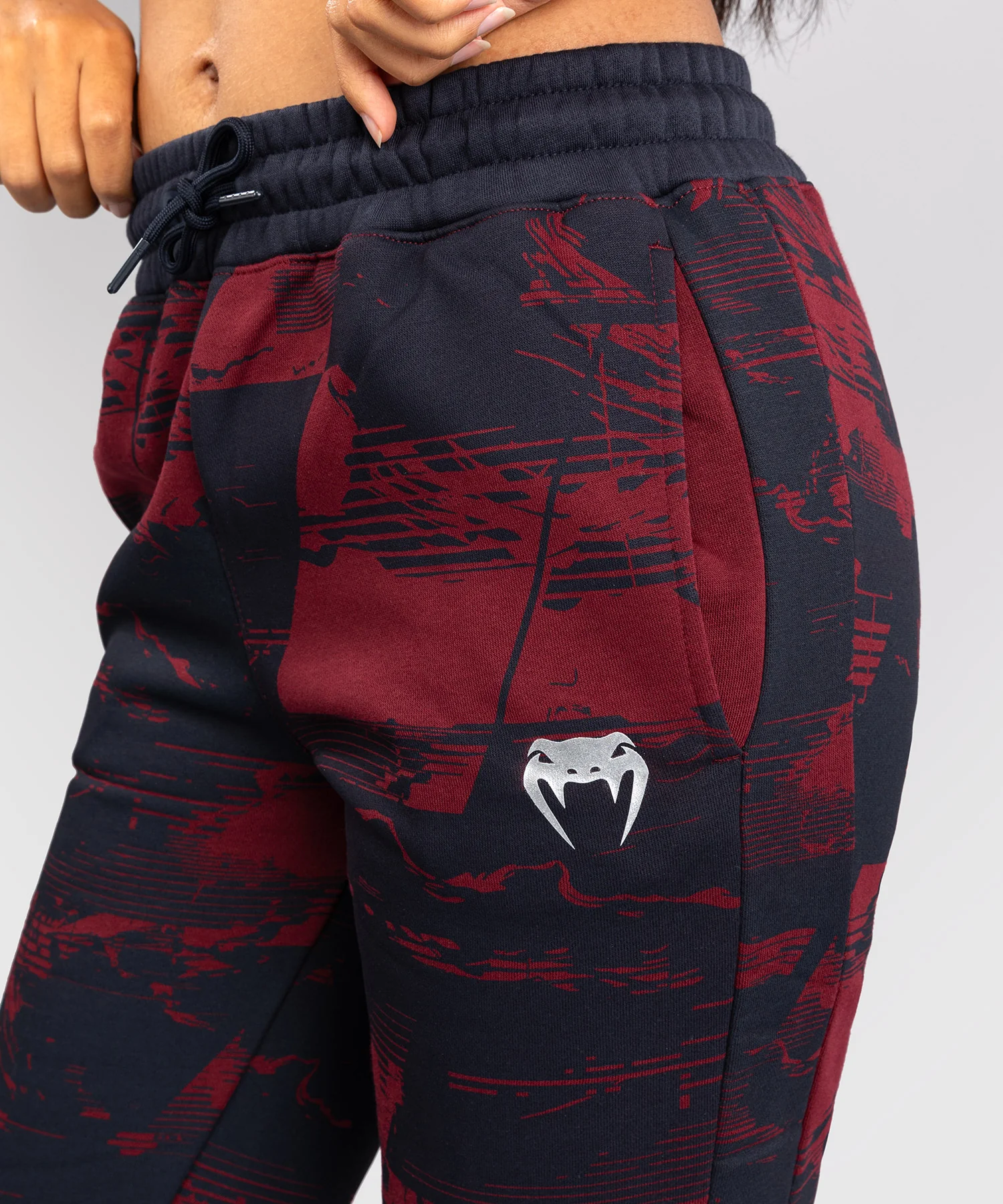 Pantalon Femme UFC Zenith by Venum Authentic Fight Week - Bleu marine/Bordeaux/Argent - Image 5
