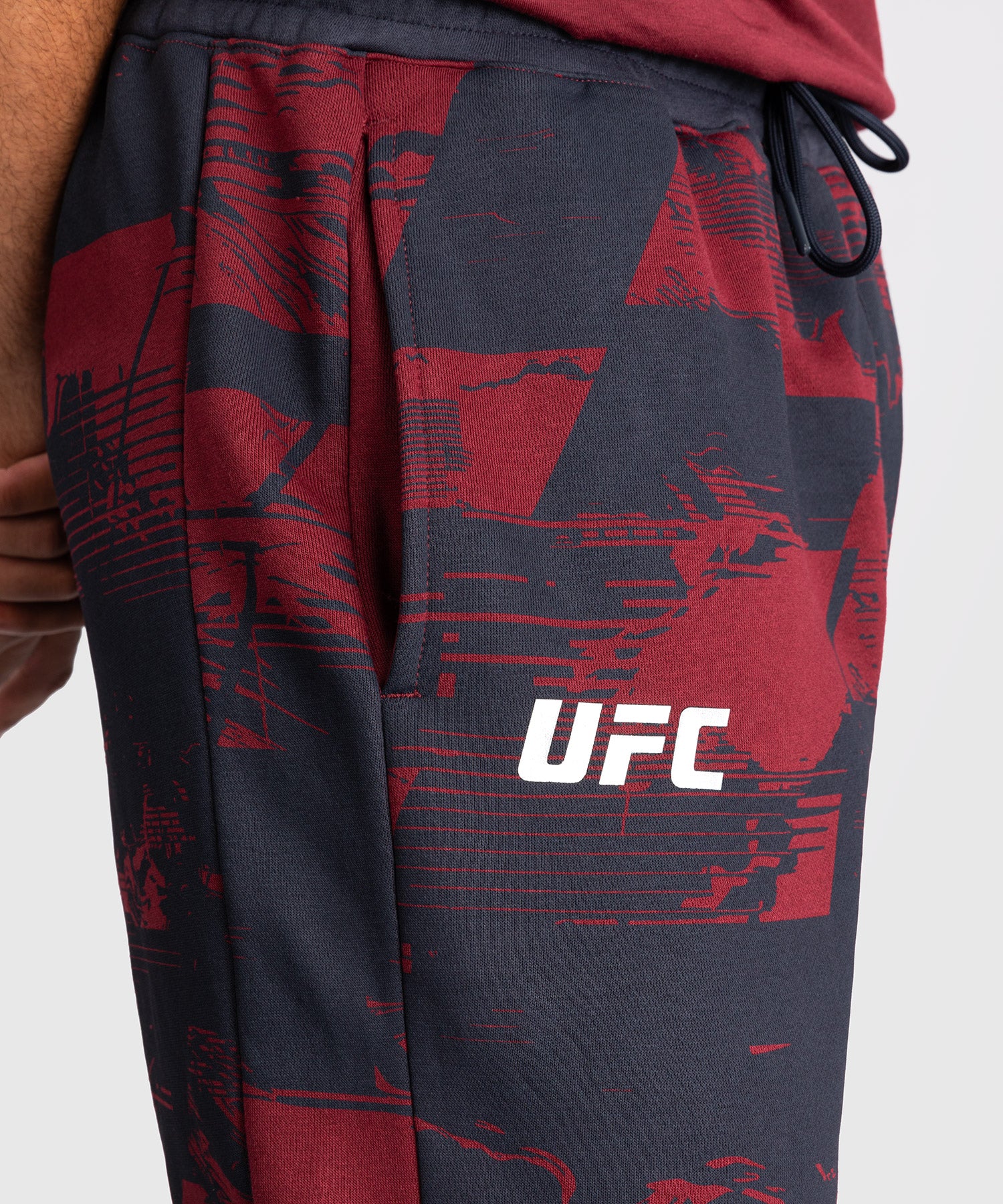 Pantalon Homme UFC Zenith by Venum Authentic Fight Week - Bleu marine/Bordeaux/Argent - Image 6