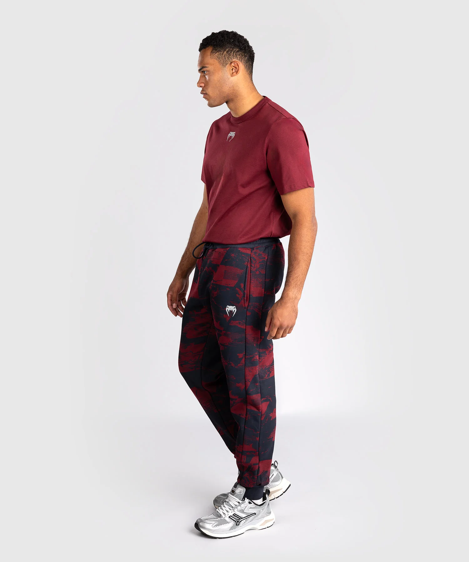 Pantalon Homme UFC Zenith by Venum Authentic Fight Week - Bleu marine/Bordeaux/Argent - Image 8