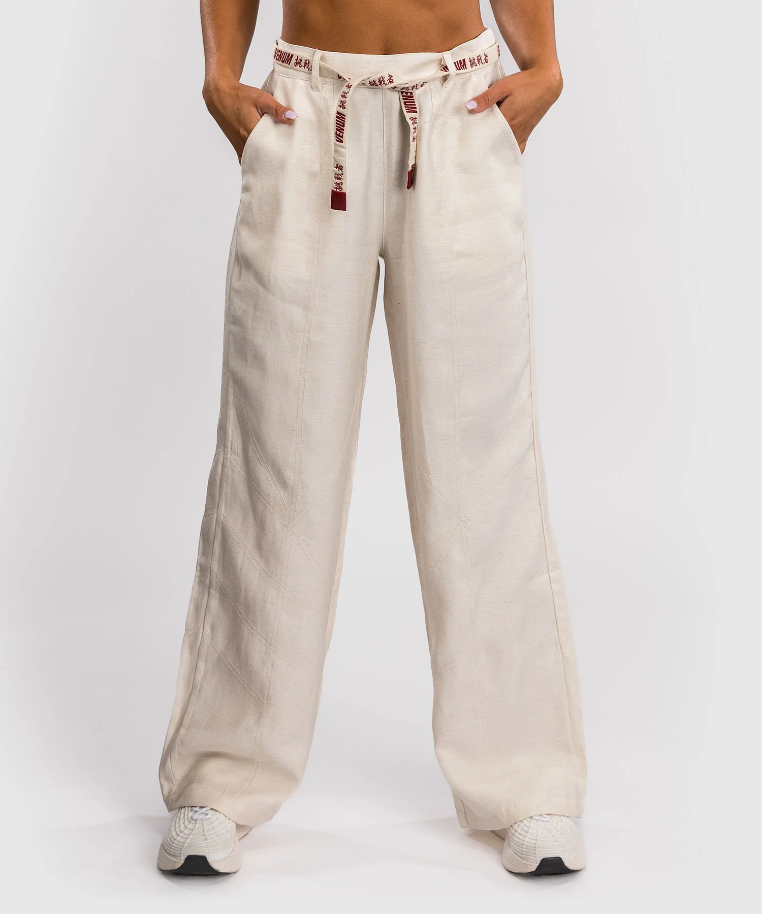 Pantalon pour Femmes Venum Serpenti – Ivoire/Bordeaux - Image 2