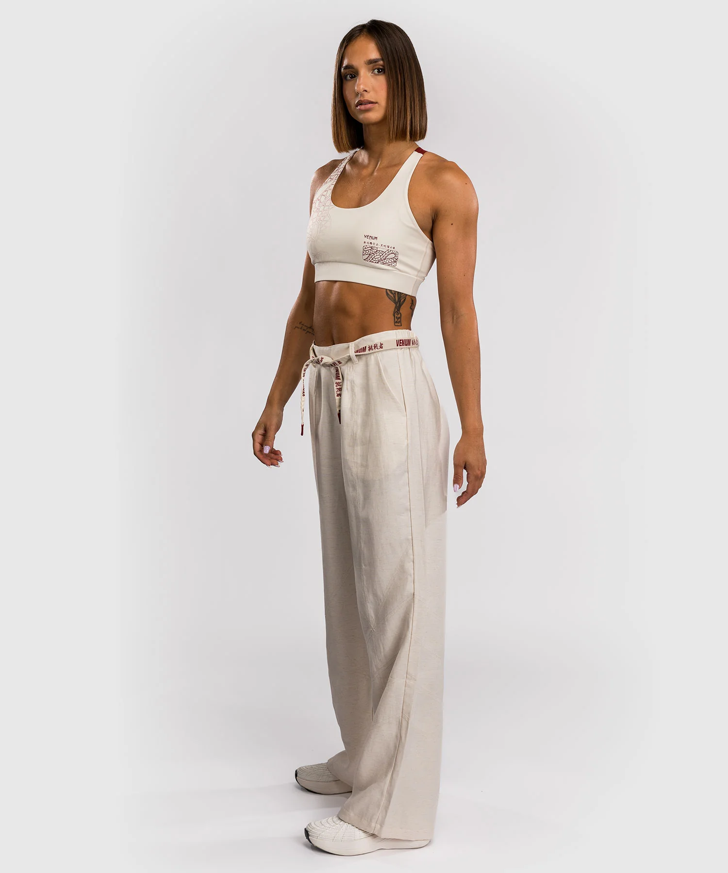 Pantalon pour Femmes Venum Serpenti – Ivoire/Bordeaux - Image 3