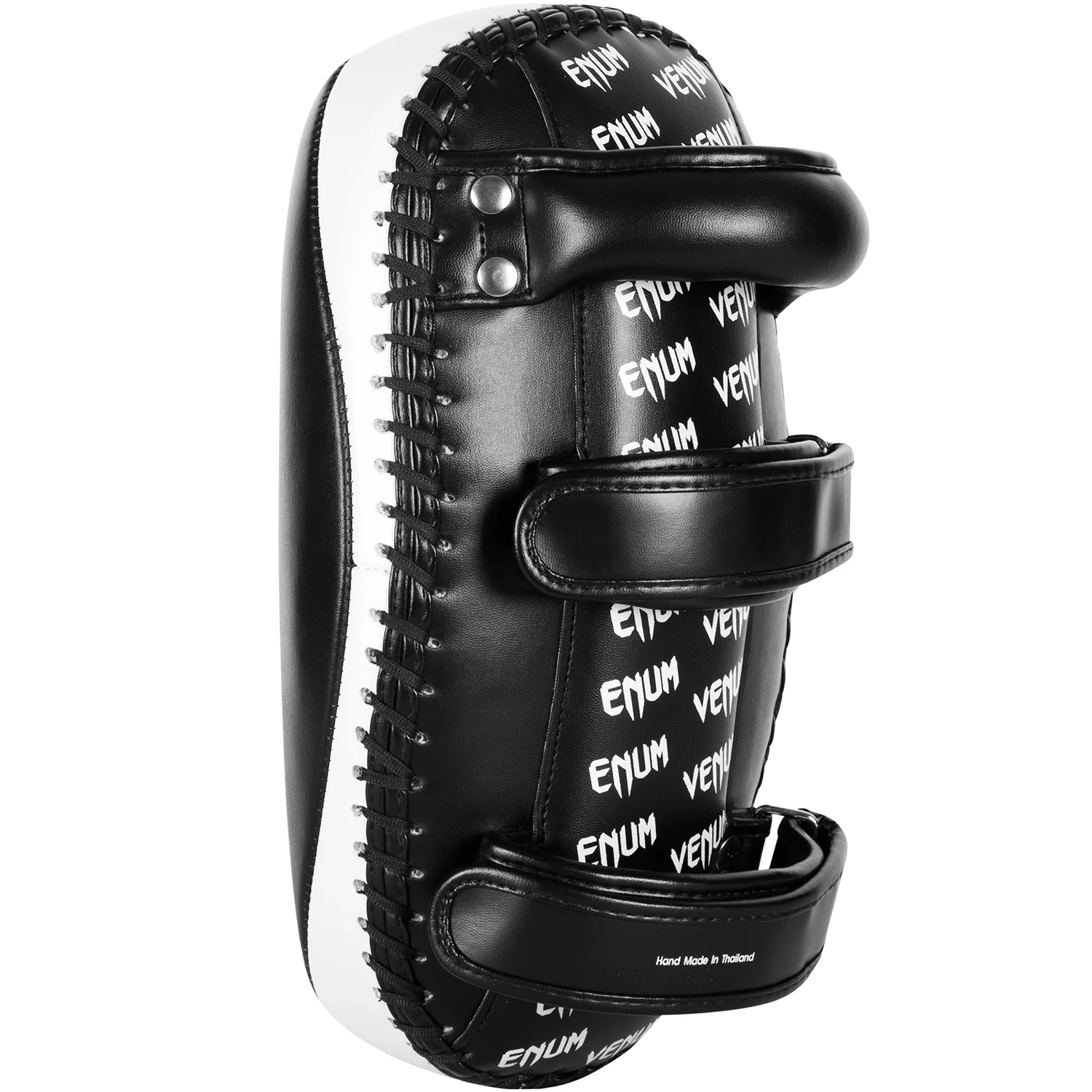 Paos de Kick Venum Light – Cuir Skintex – Noir/Blanc glacé (Paire) - Image 3