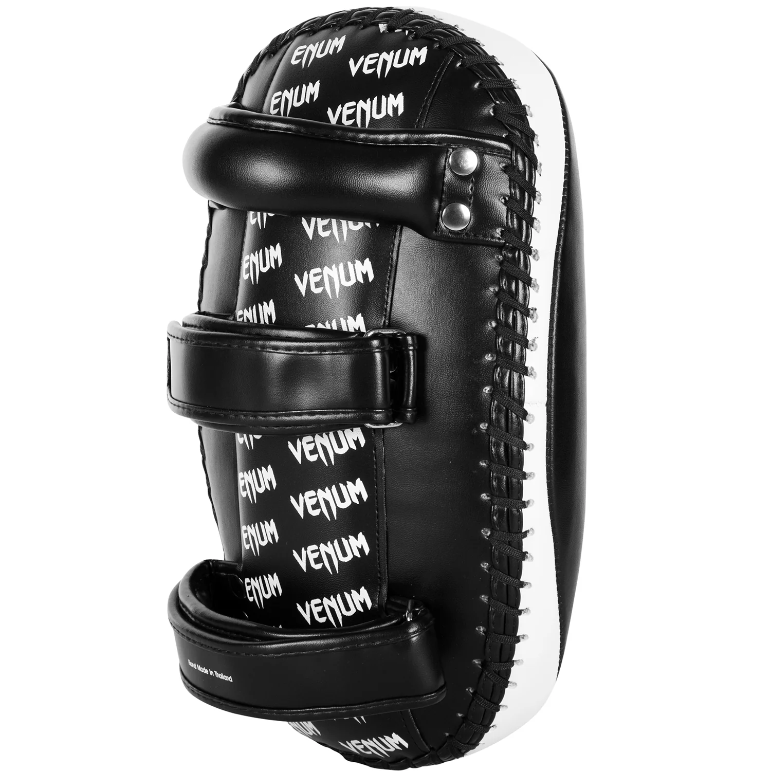 Paos de Kick Venum Light – Cuir Skintex – Noir/Blanc glacé (Paire) - Image 4