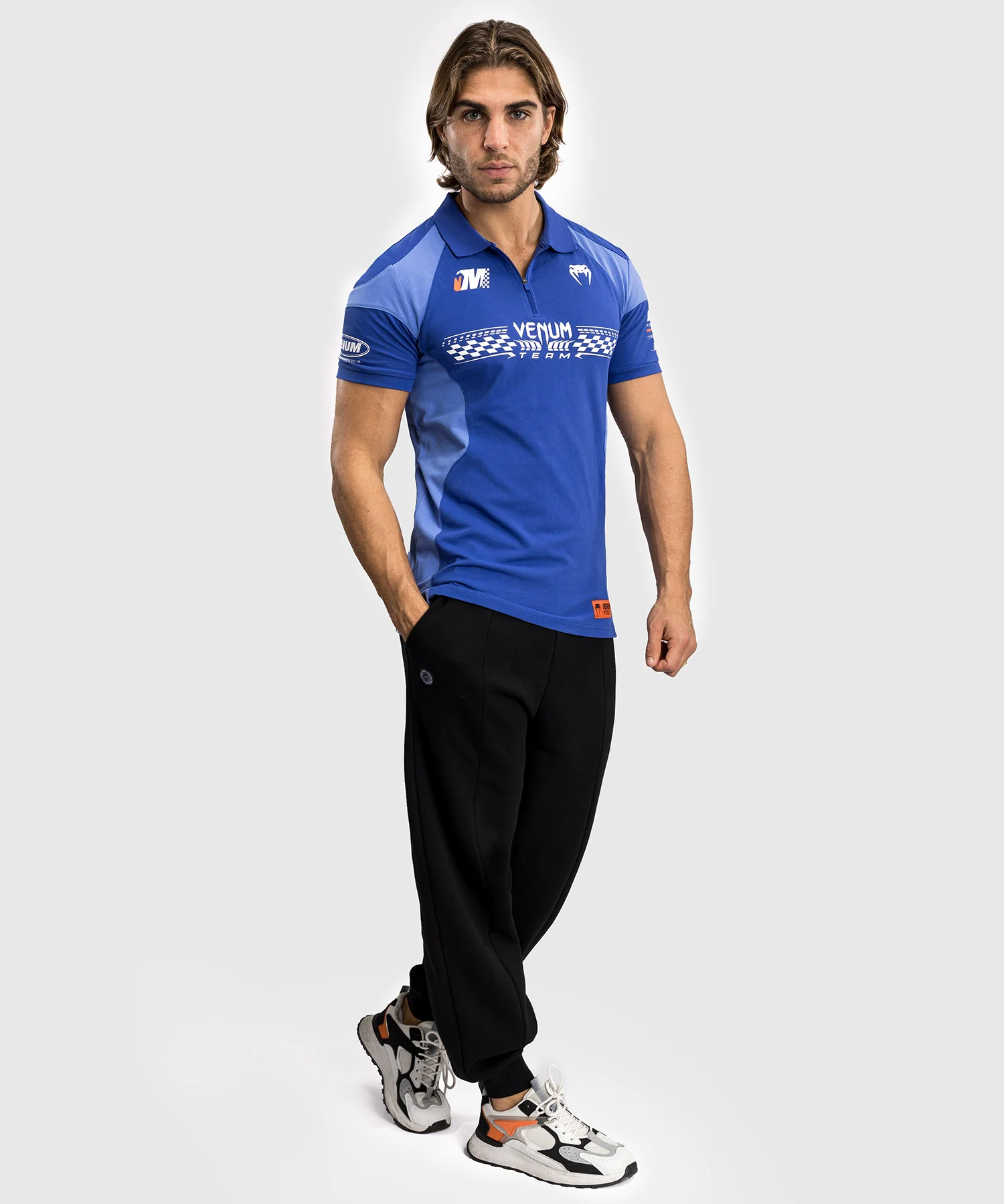 Polo en Coton Venum Motorsport - Bleu Royal - Image 6