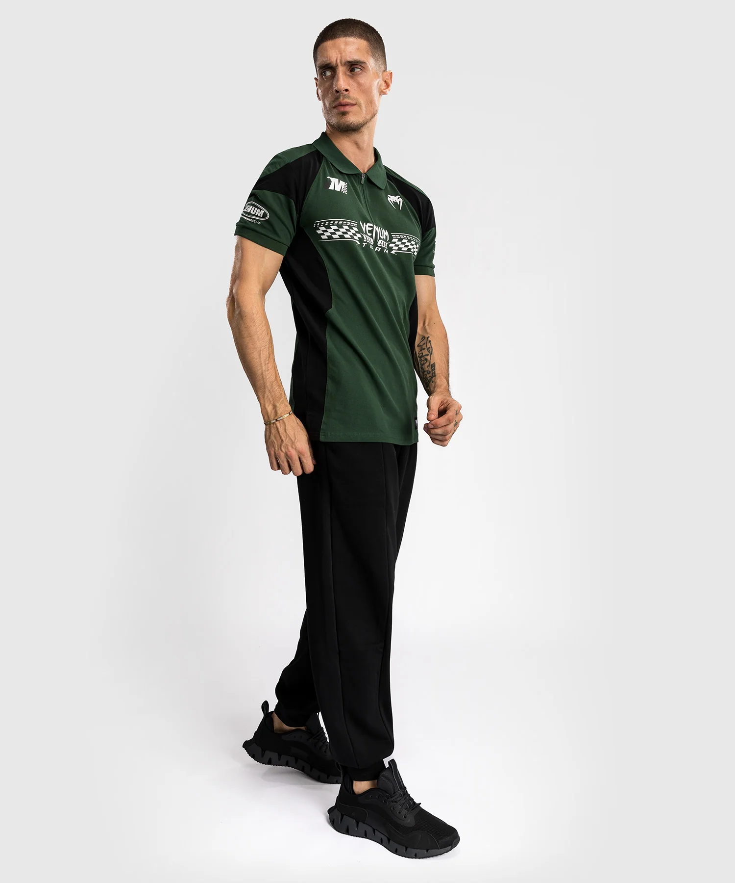 Polo en Coton Venum Motorsport - Vert Profond - Image 8