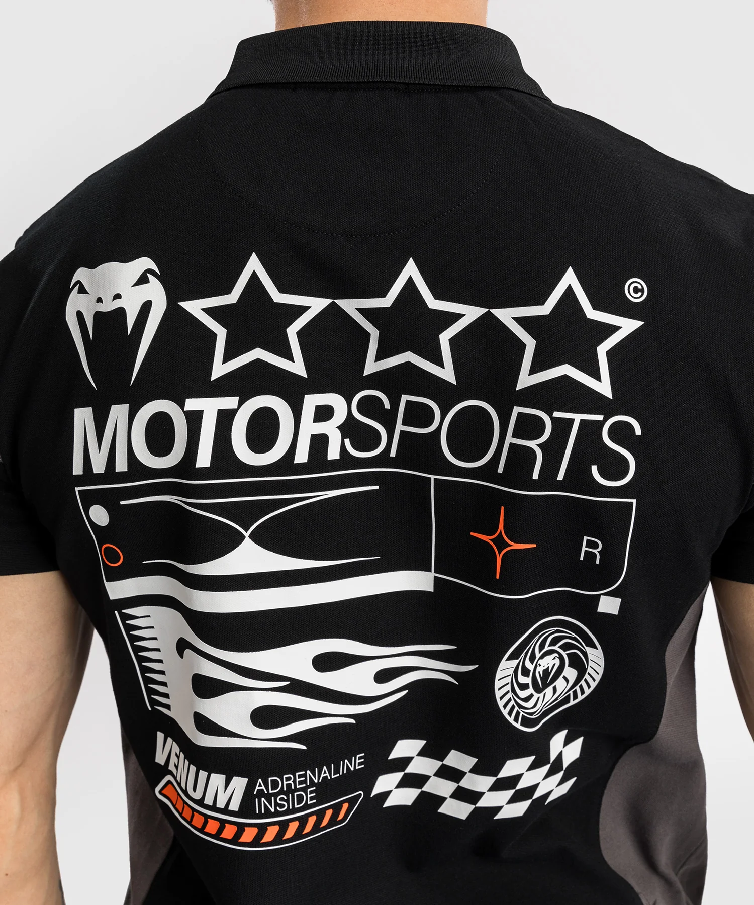 Polo en Coton Venum Motorsport - Noir Profond - Image 3