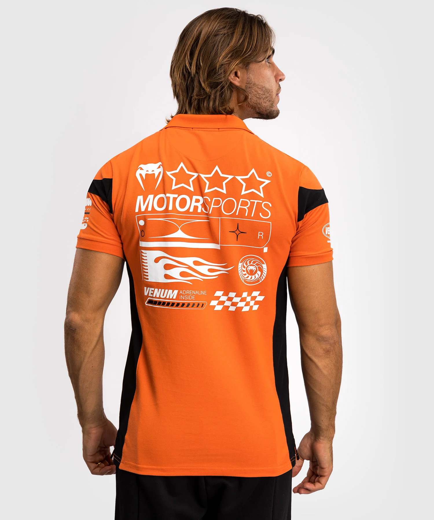 Polo en Coton Venum Motorsport - Mandarine