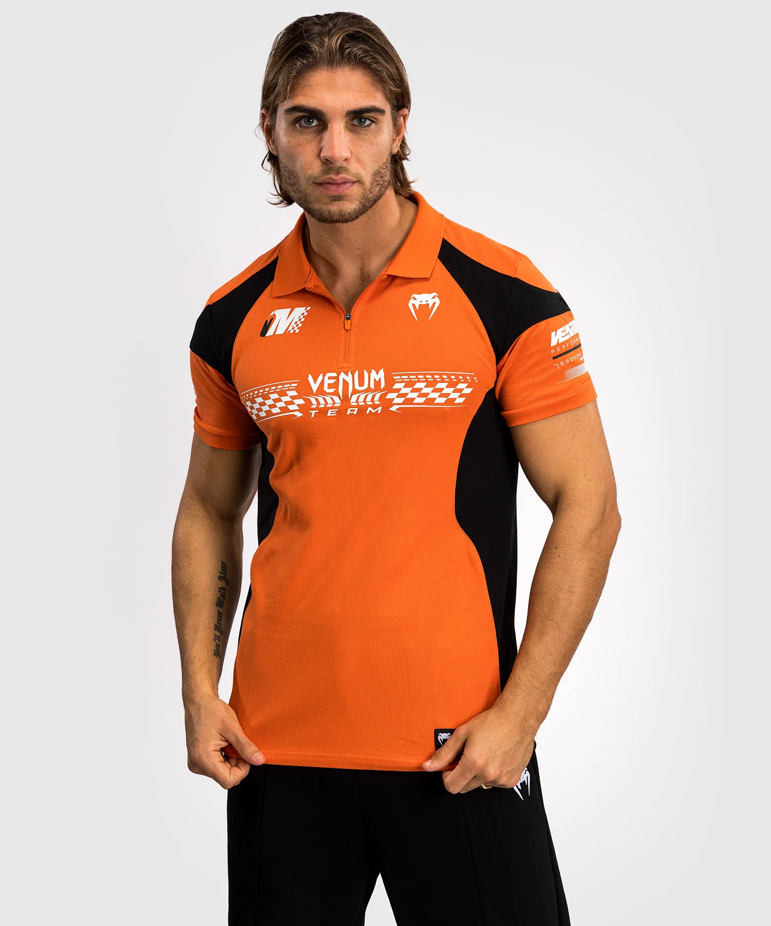 Polo en Coton Venum Motorsport - Mandarine - Image 3