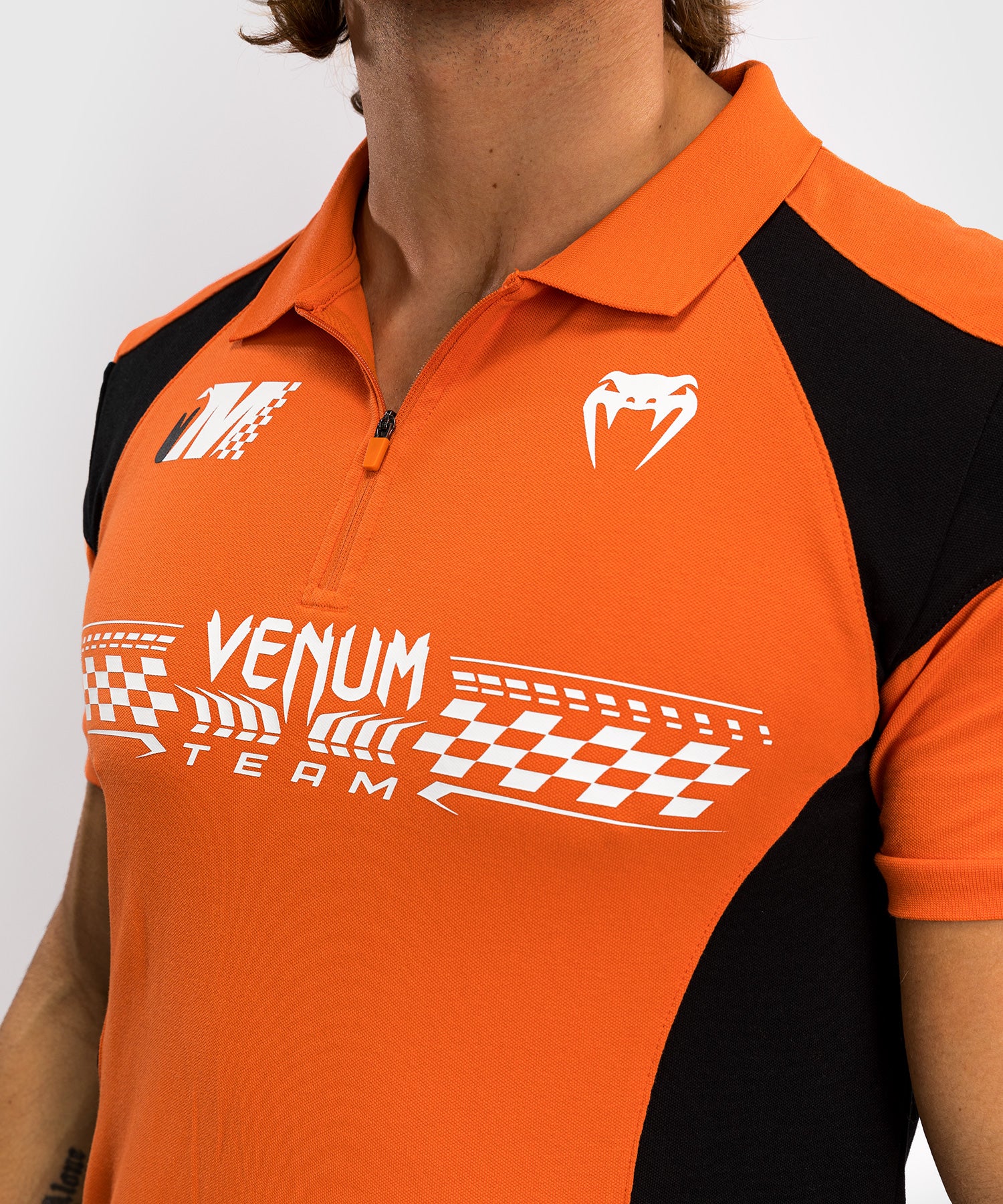 Polo en Coton Venum Motorsport - Mandarine - Image 4