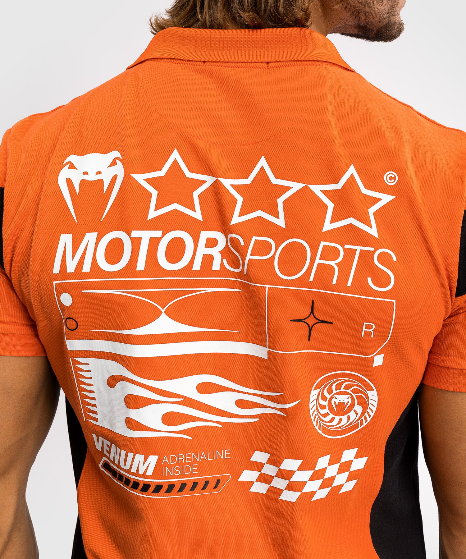 Polo en Coton Venum Motorsport - Mandarine - Image 6