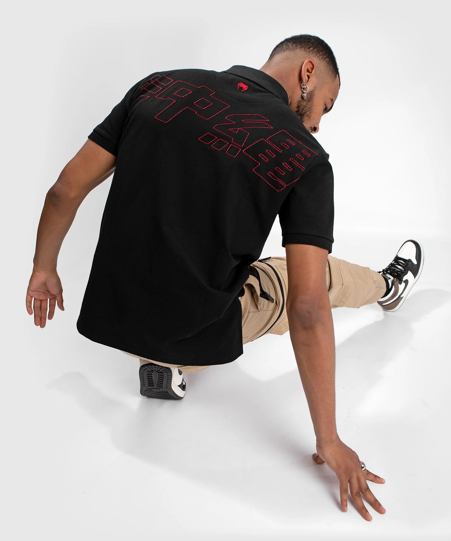 Polo Venum Okinawa 3.0- Noir/Rouge - Image 3