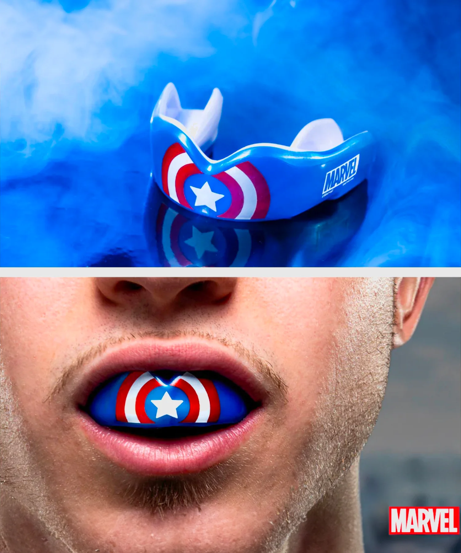 Protège-Dents Safejawz Marvel Captain America - Bleu - Image 3