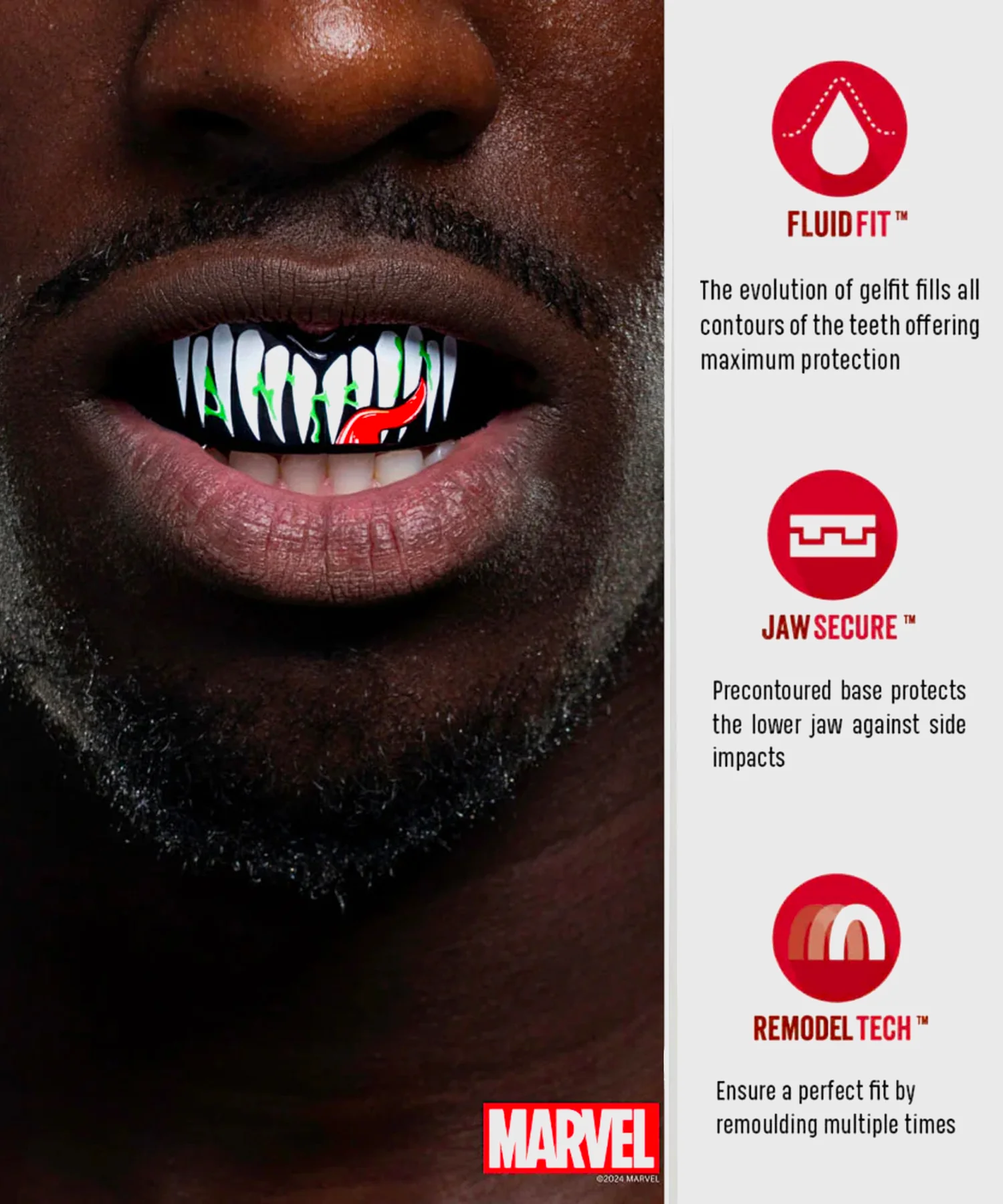 Protège-Dents Safejawz Marvel - Venom - Noir - Image 3