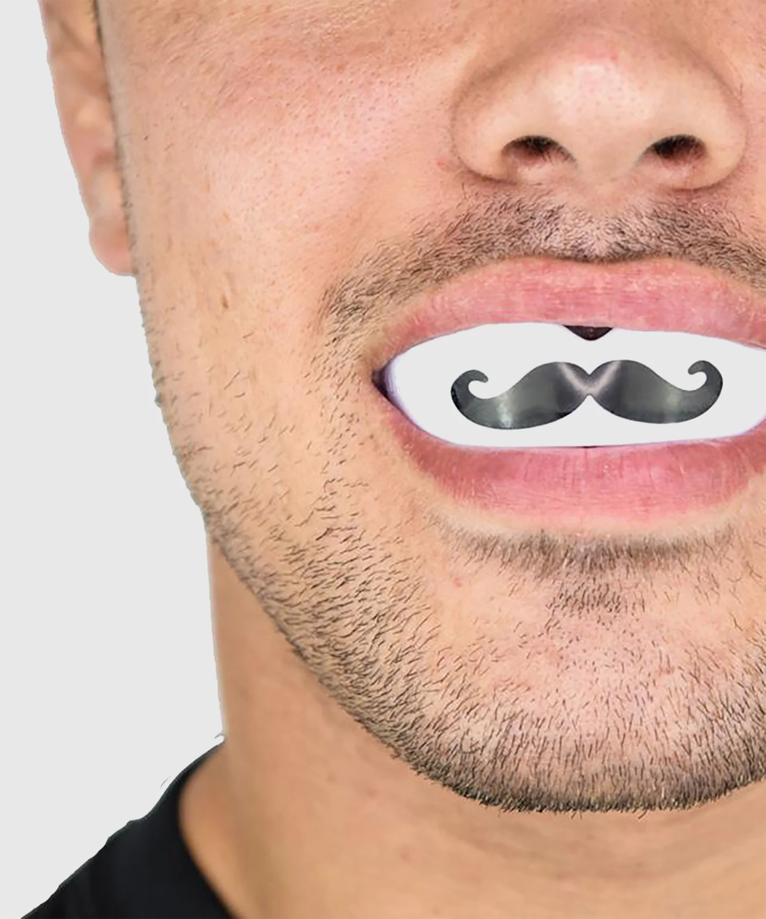 Protège-dents Safejawz Moustache - Adulte - Blanc/Noir - Image 4
