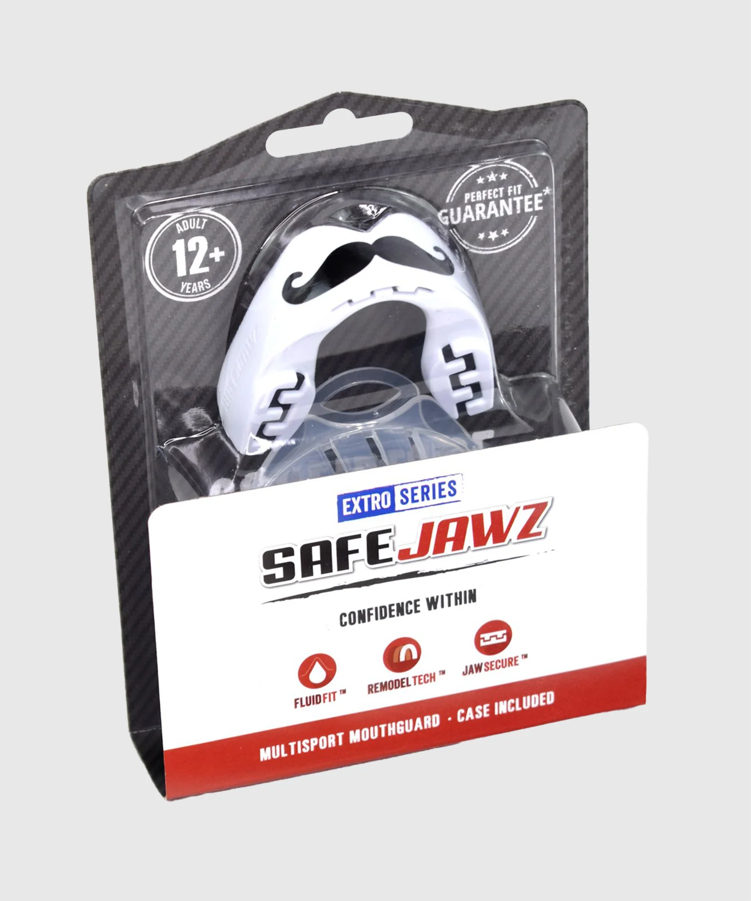 Protège-dents Safejawz Moustache - Adulte - Blanc/Noir - Image 6