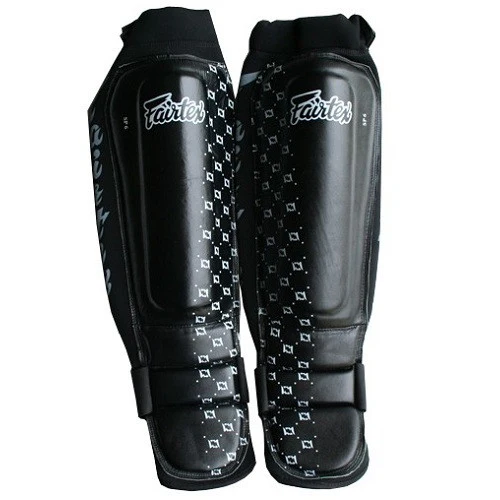 Protège-tibias Cuir Nappa Fairtex SP6 - Noir