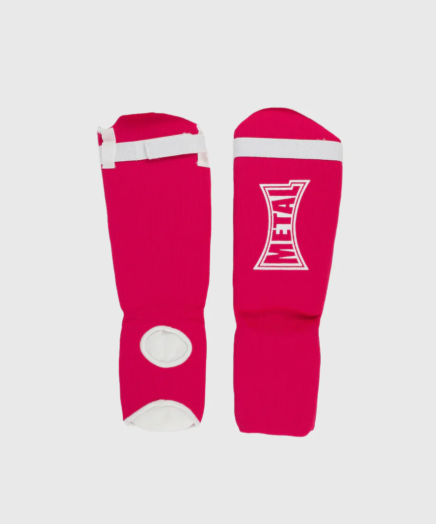 Protège-Tibias Et Coup de Pieds Coton Metal Boxe - Rose - Image 3