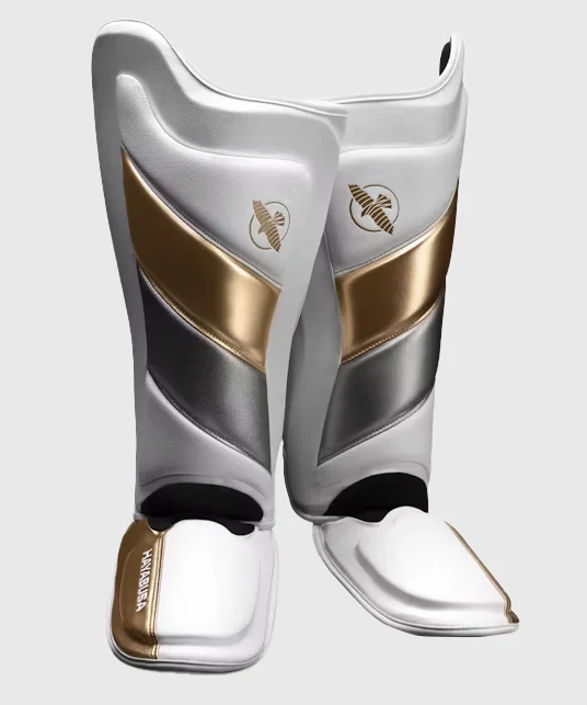 Protège-Tibias Hayabusa T3 - Blanc/Or