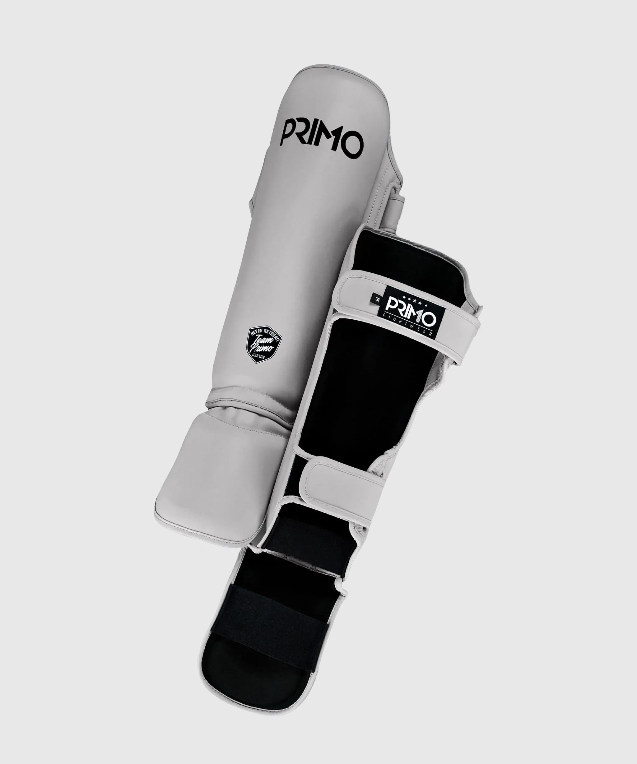 Protège-tibias Short de Muay Thai Primo Classic - Gris - Image 2