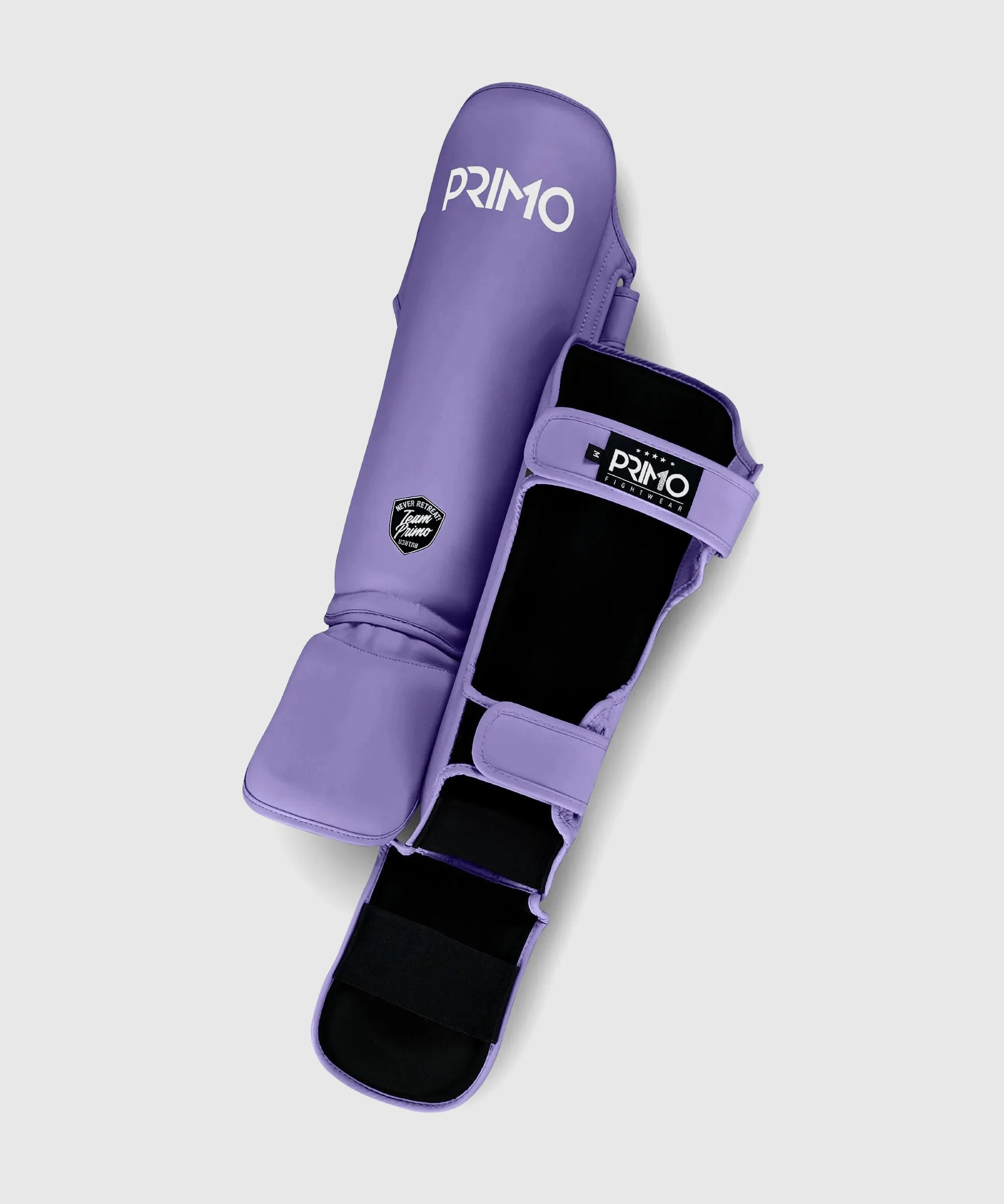 Protège-tibias Short de Muay Thai Primo Classic - Violet - Image 2
