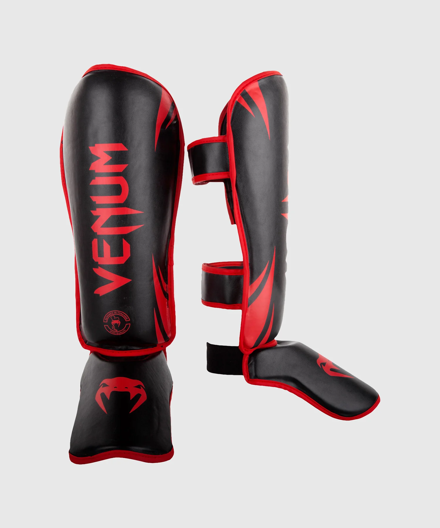 Protège-Tibias Venum Challenger - Noir/Rouge - Exclusivité