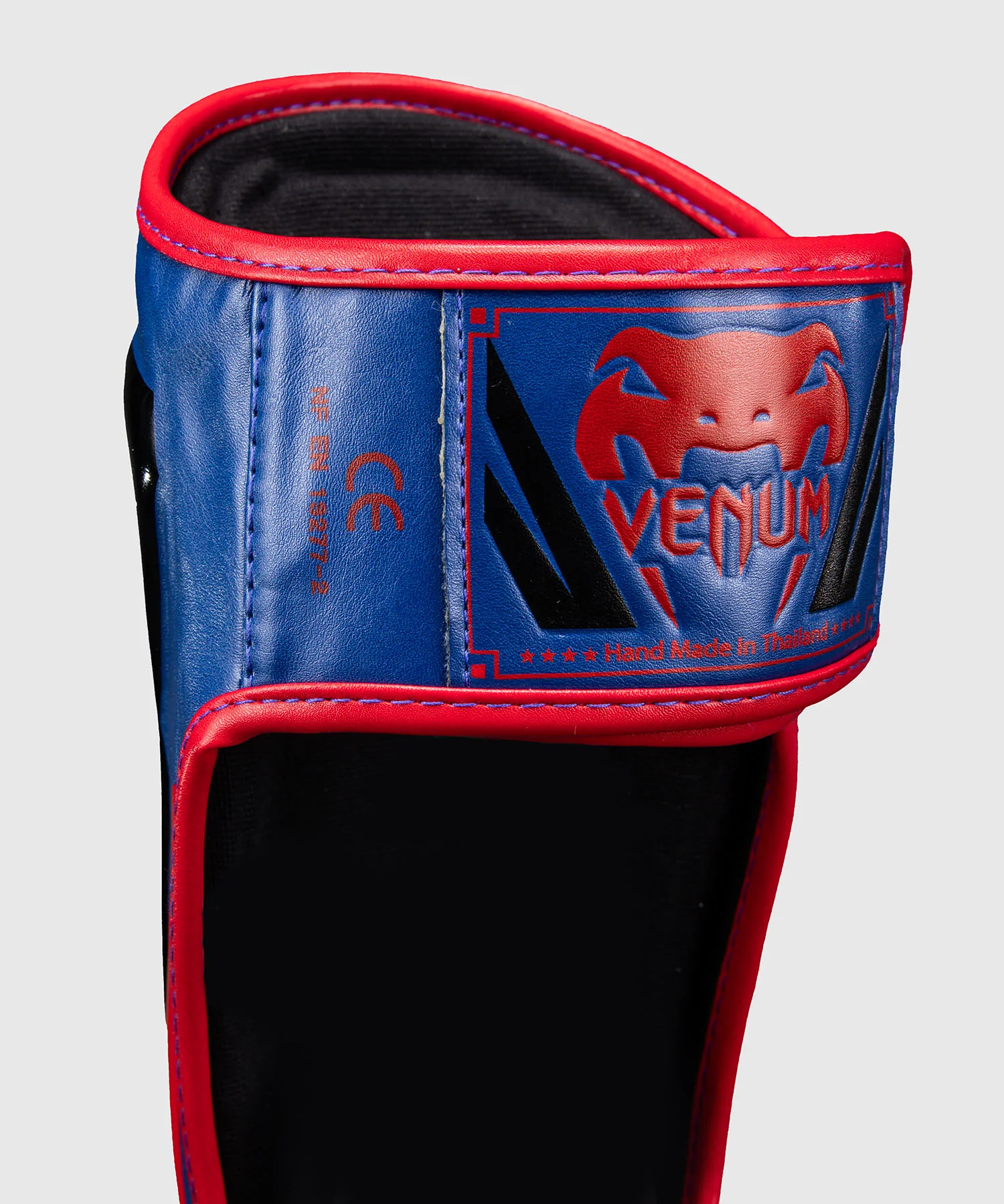 Protège-tibias Venum Elite - Bleu foncé/Rouge - Image 5