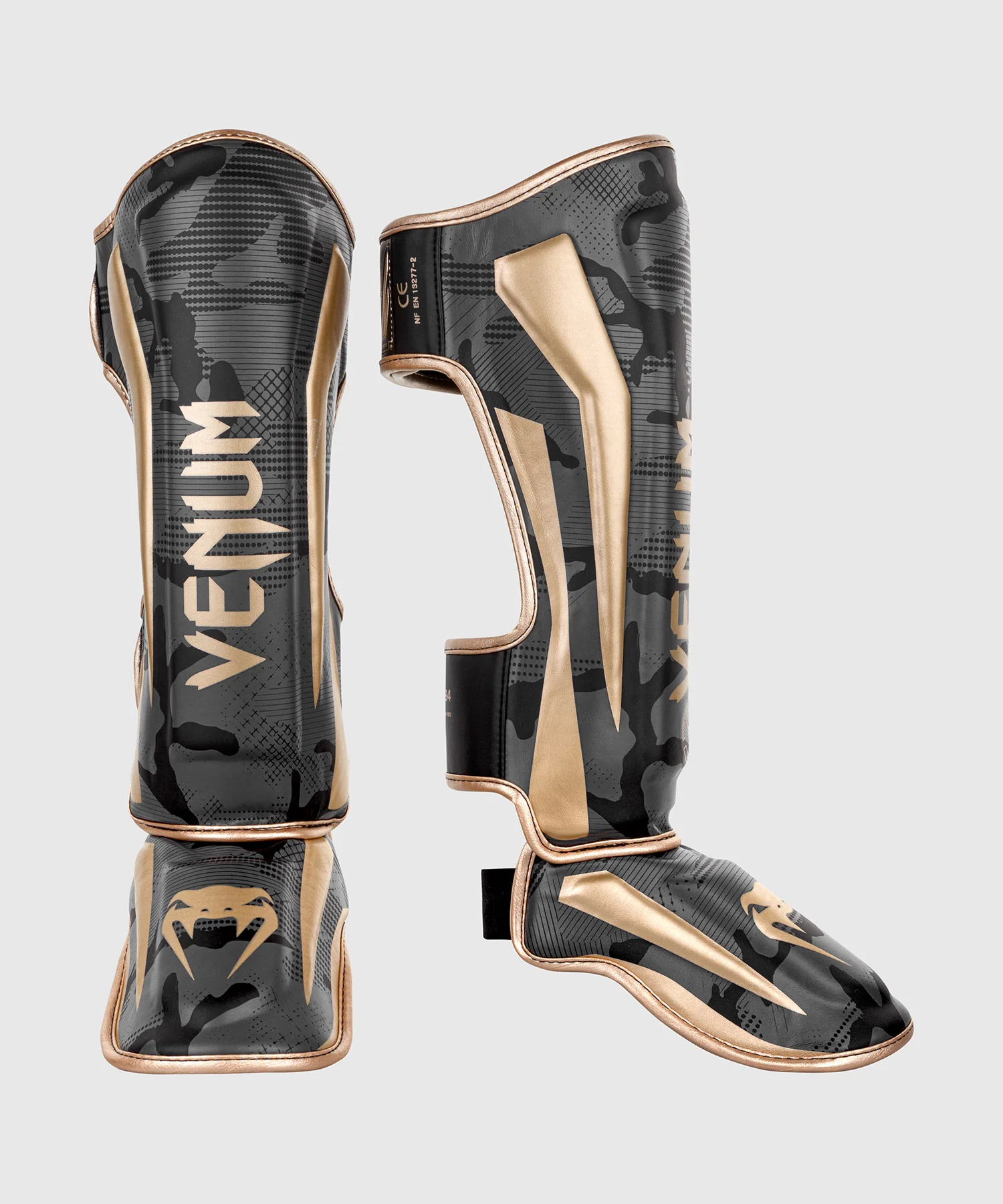 Protège-tibias Venum Elite – Camo Or