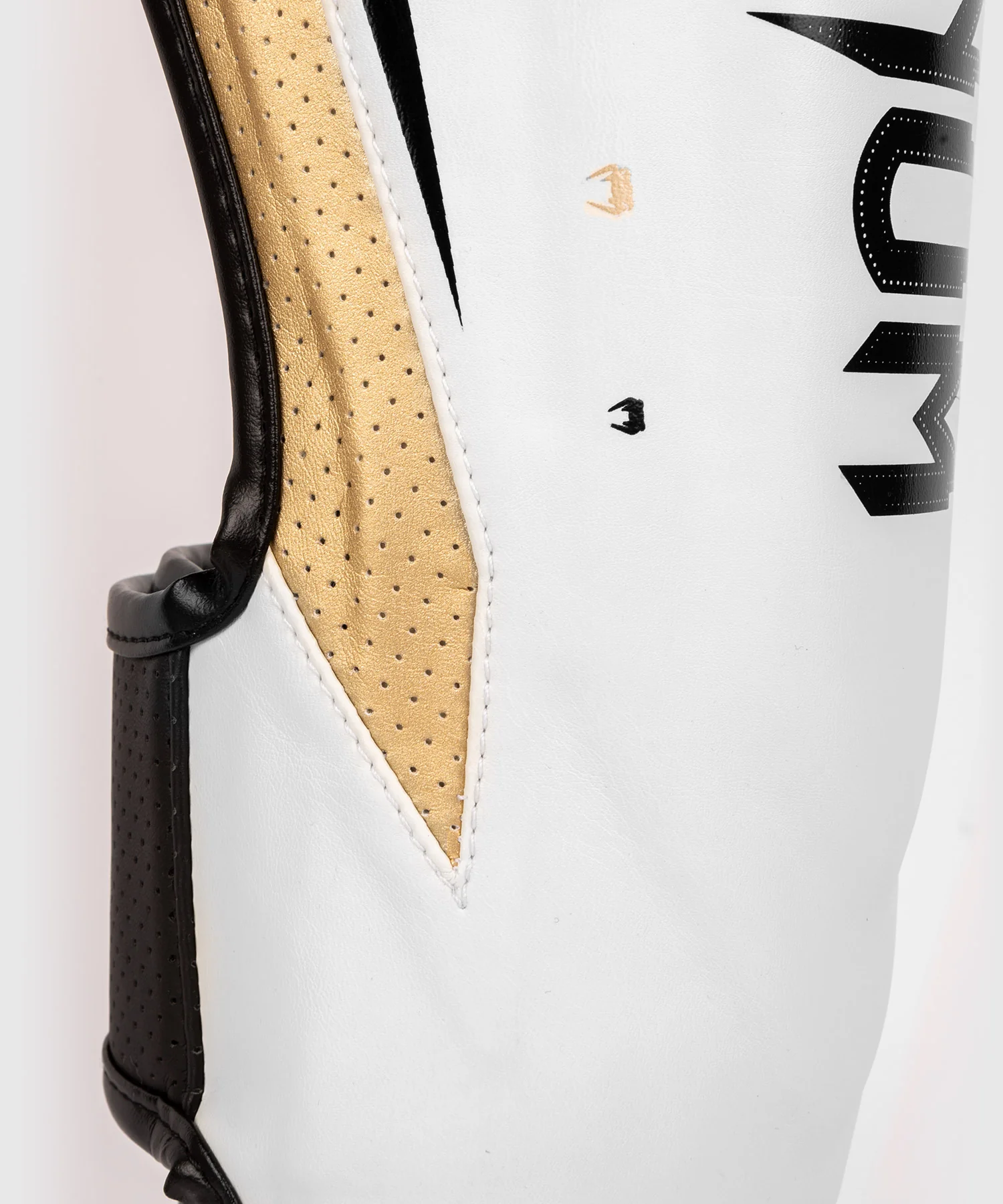Protège-Tibias Venum Elite Evo - Blanc/Or - Image 4