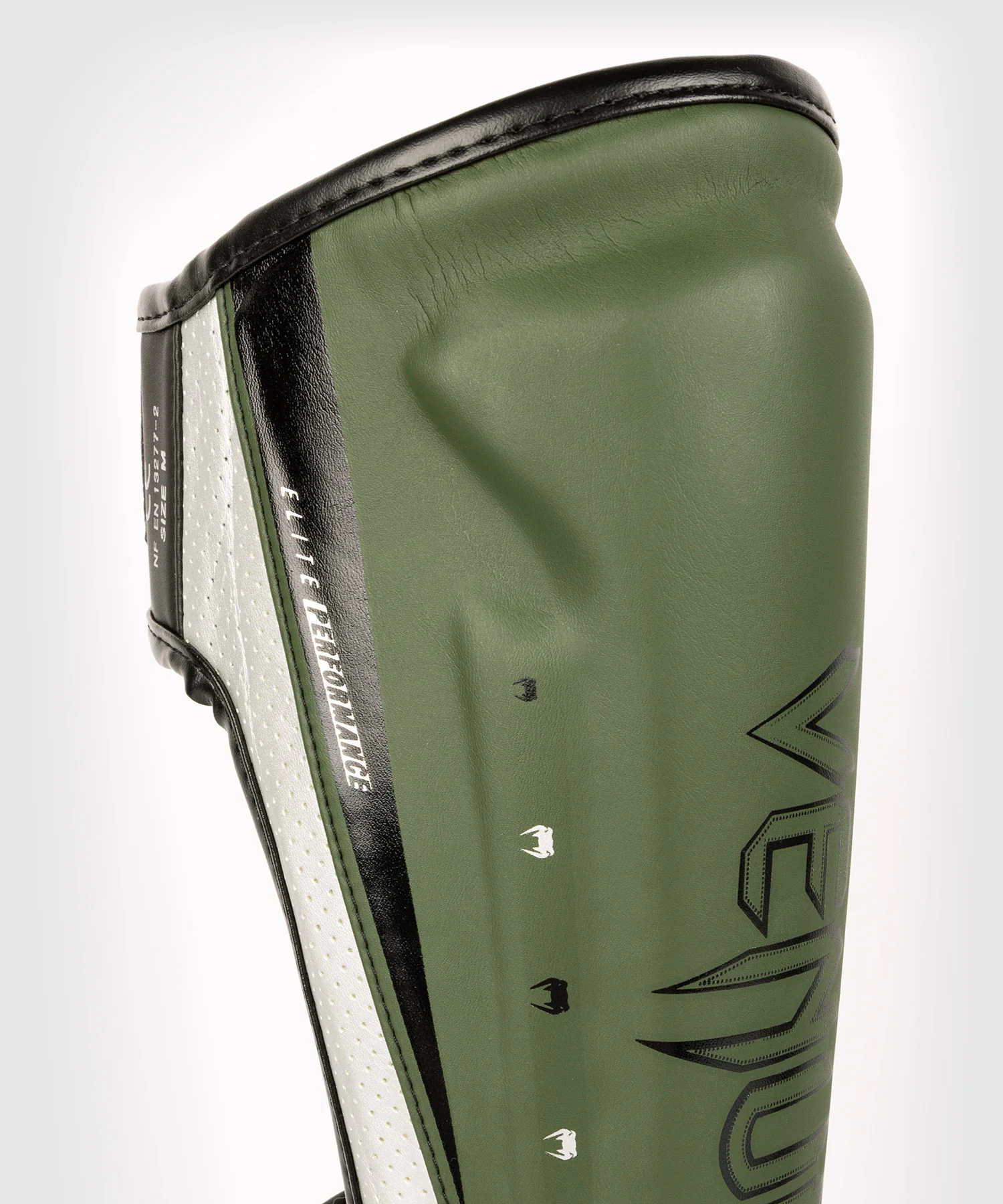 Protège-Tibias Venum Elite Evo - Kaki/Argent - Image 3