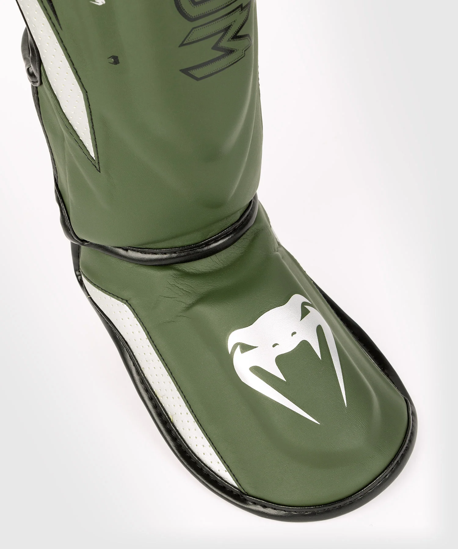 Protège-Tibias Venum Elite Evo - Kaki/Argent - Image 5