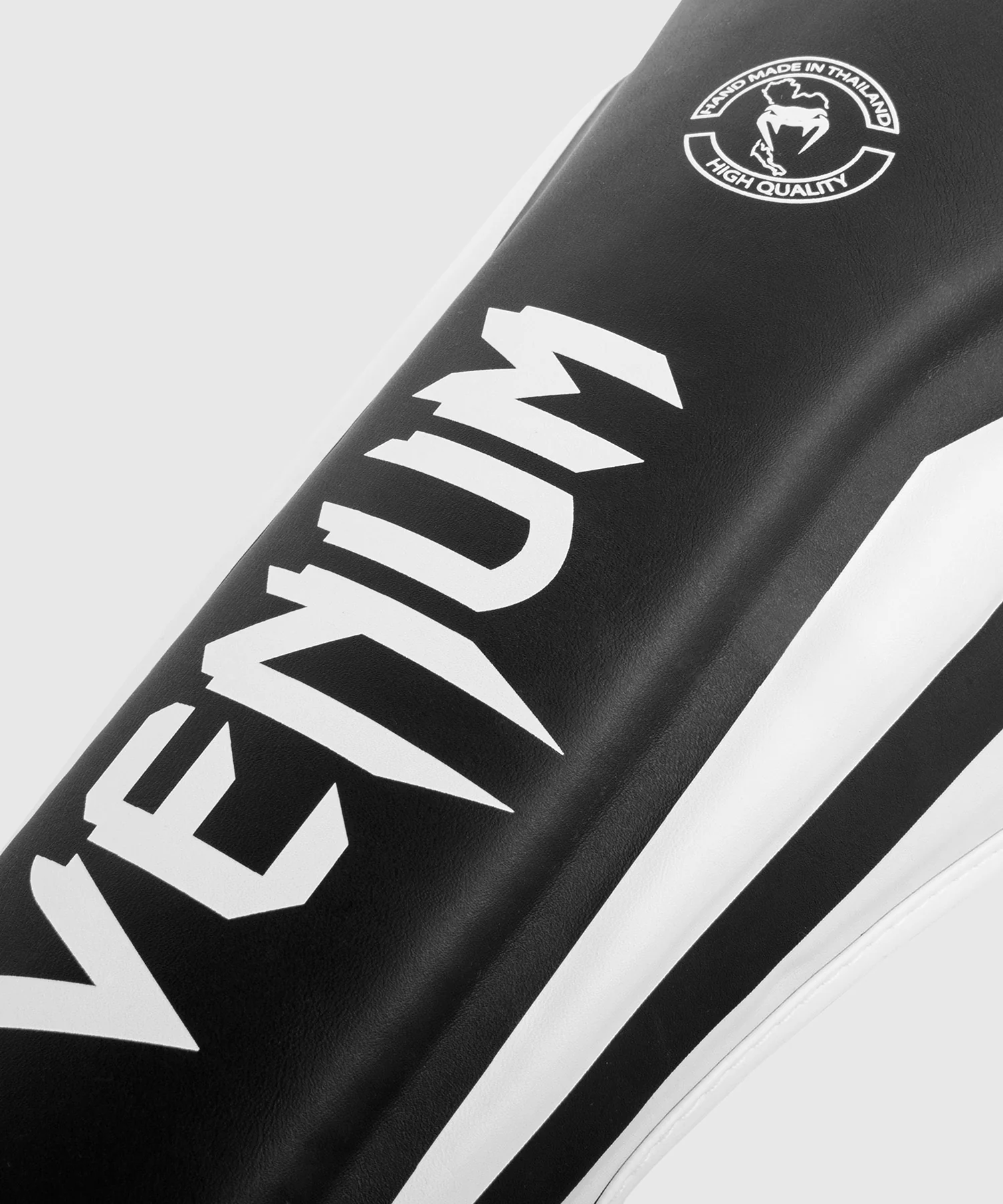 Protège-tibias Venum Elite - Noir/Blanc - Image 2