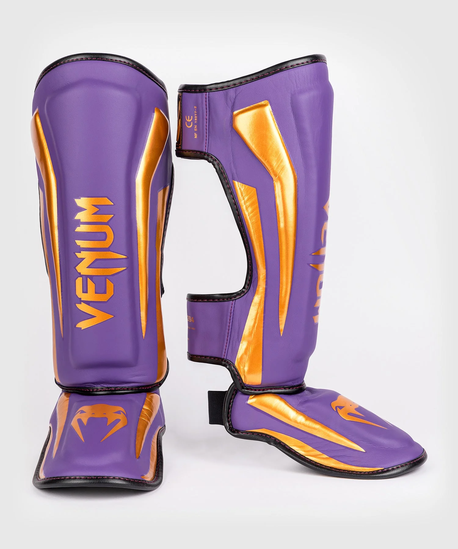 Protège-tibias Venum Elite - Edition Spéciale - Violet Foncé - Image 2