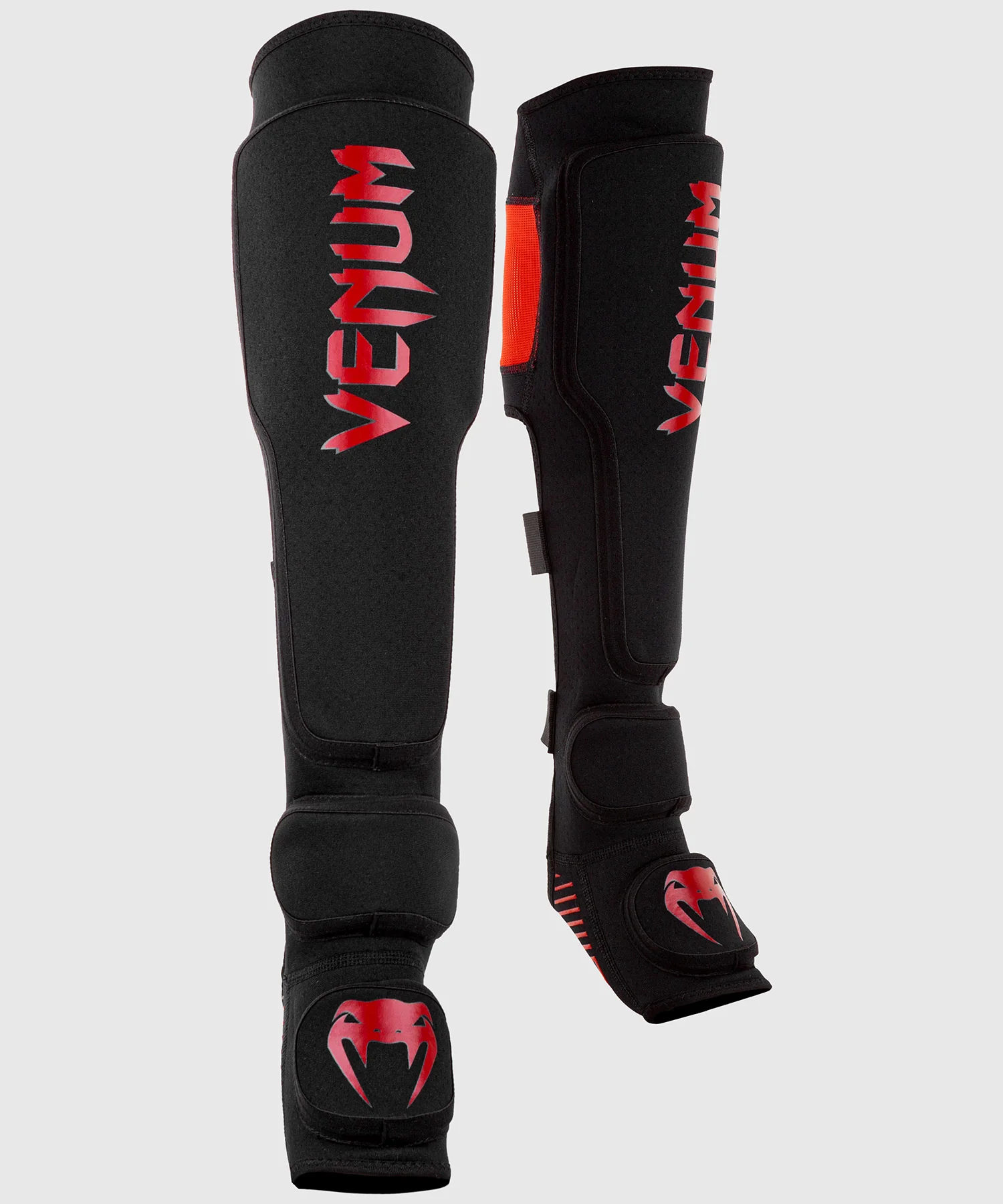 Protège-tibias Noir/Rouge Venum Kontact Evo