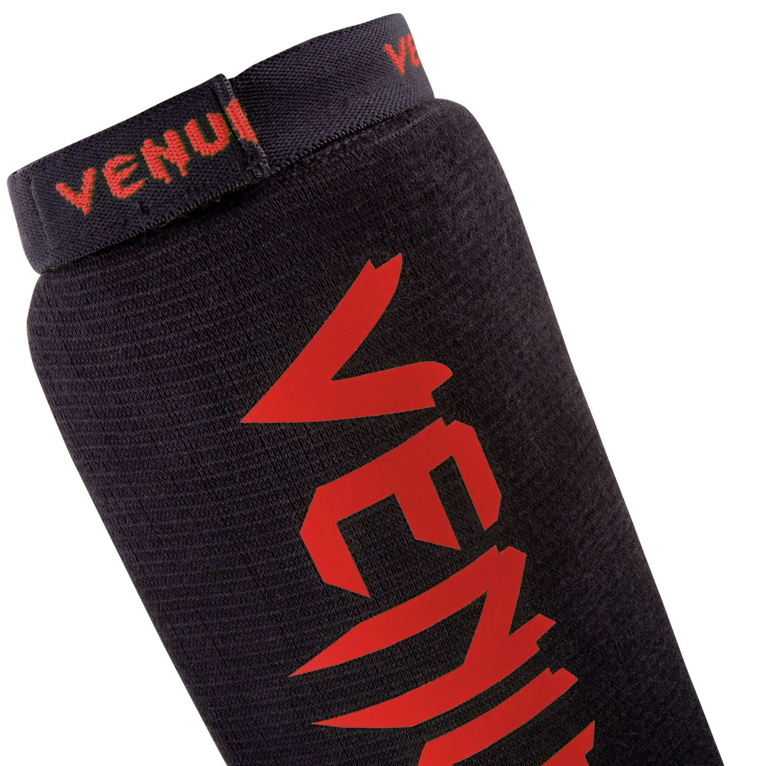 Protège-tibias Venum Kontact - Noir/Rouge - Image 4