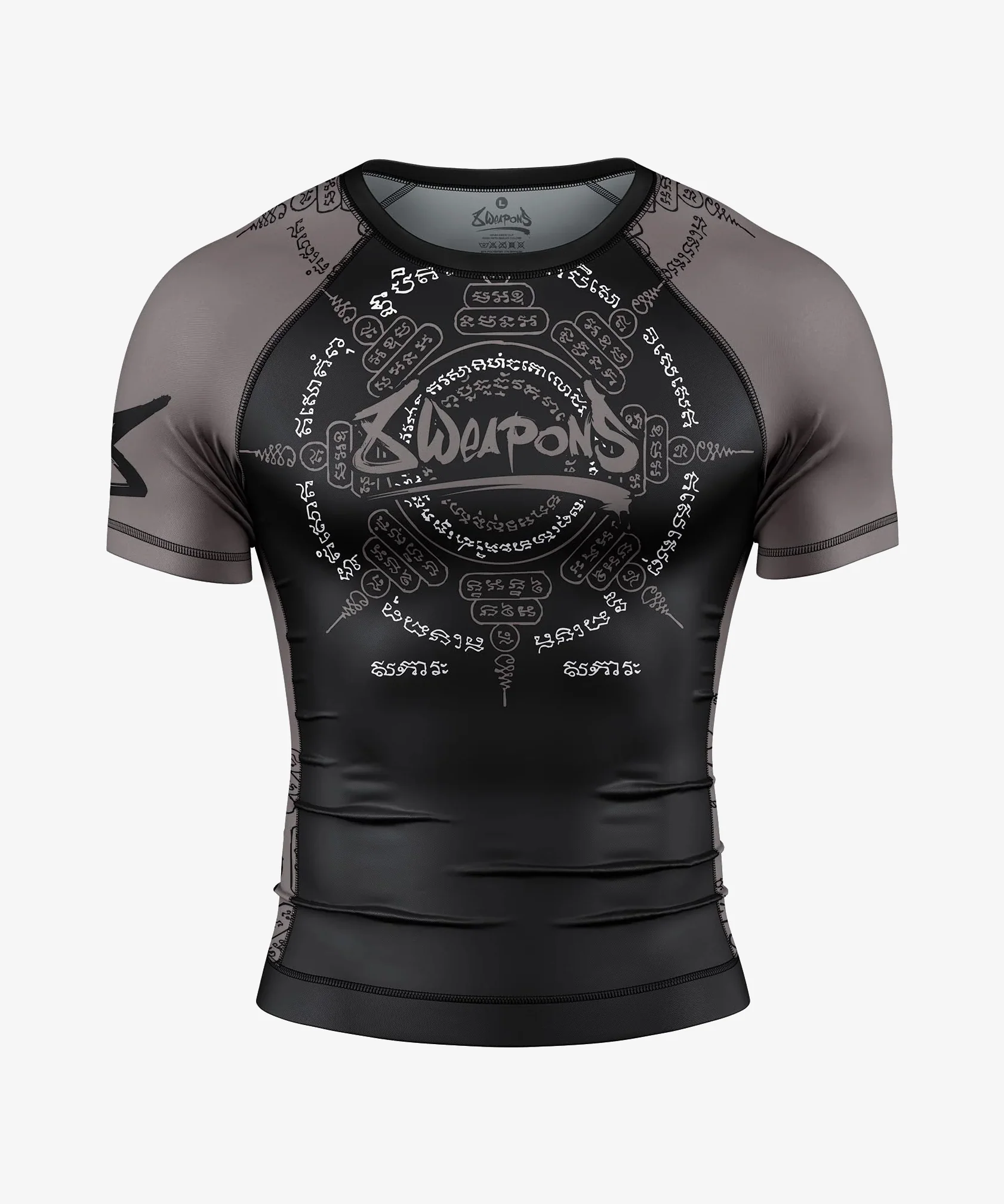 Rashguard 8 Weapons 8 Ways Yant 2.0 - Noir/Gris