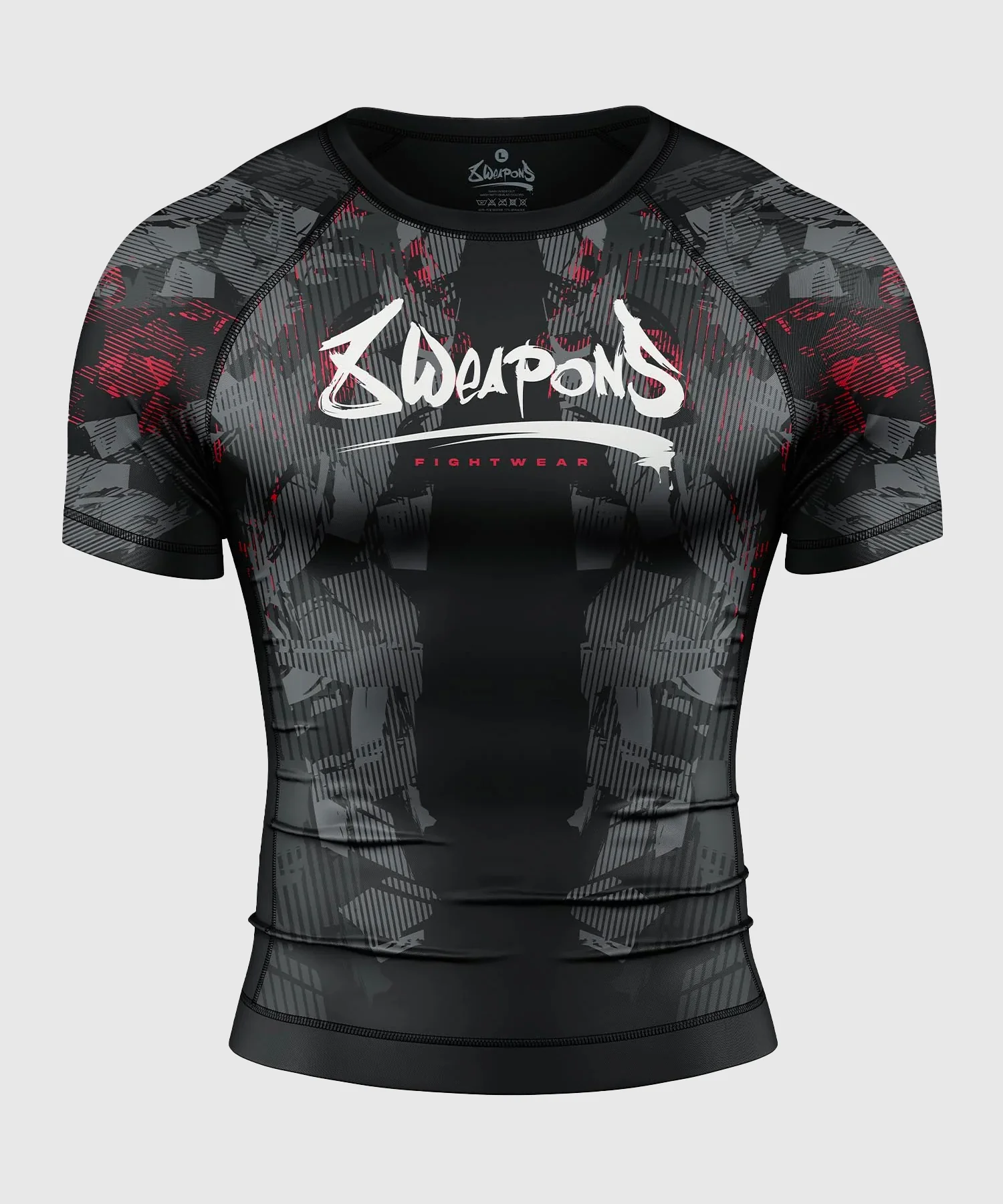 Rashguard À Manches Courtes 8 Weapons Hit 2.0 - Noir