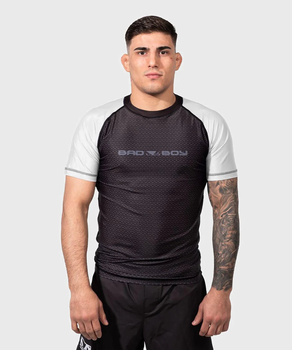 Rashguard À Manches Courtes Bad Boy No-Gi - Noir/Blanc