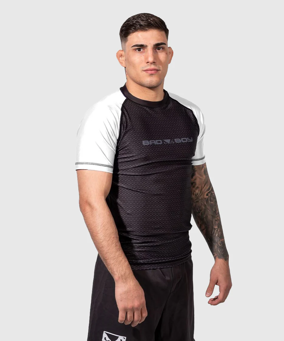 Rashguard À Manches Courtes Bad Boy No-Gi - Noir/Blanc - Image 2